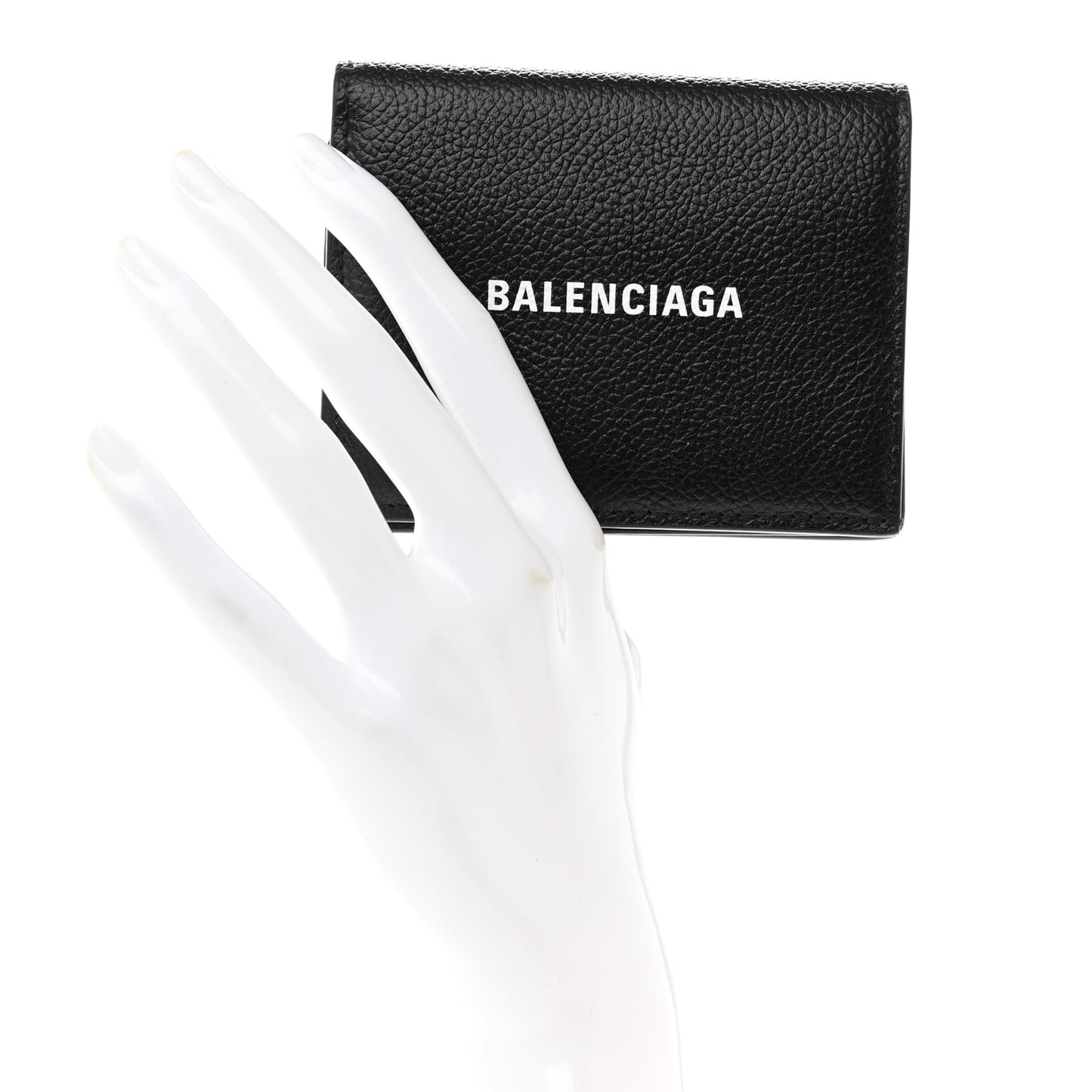 Calfskin Logo Wallet Black