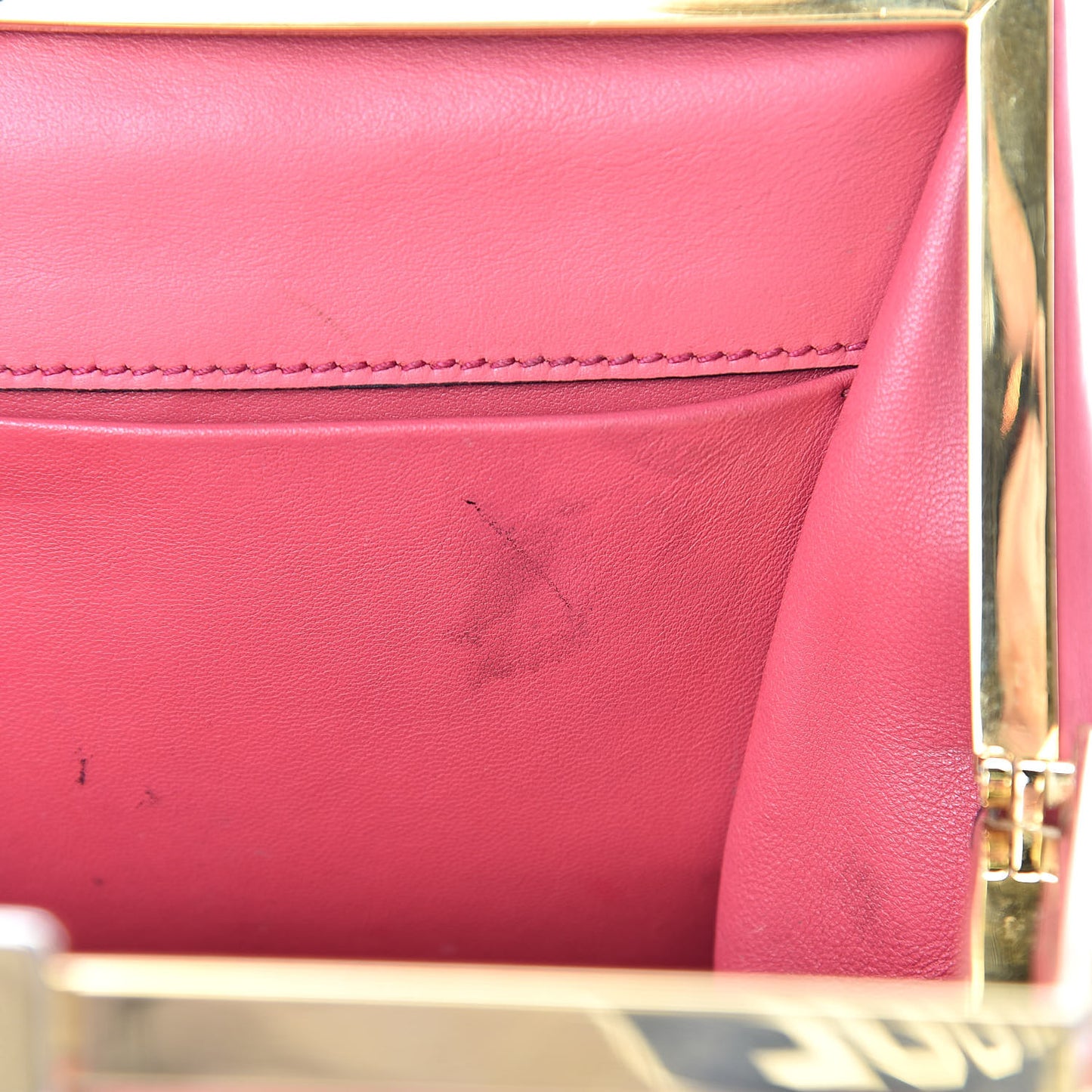 Saffiano City Calf Light Frame Bag Peonia