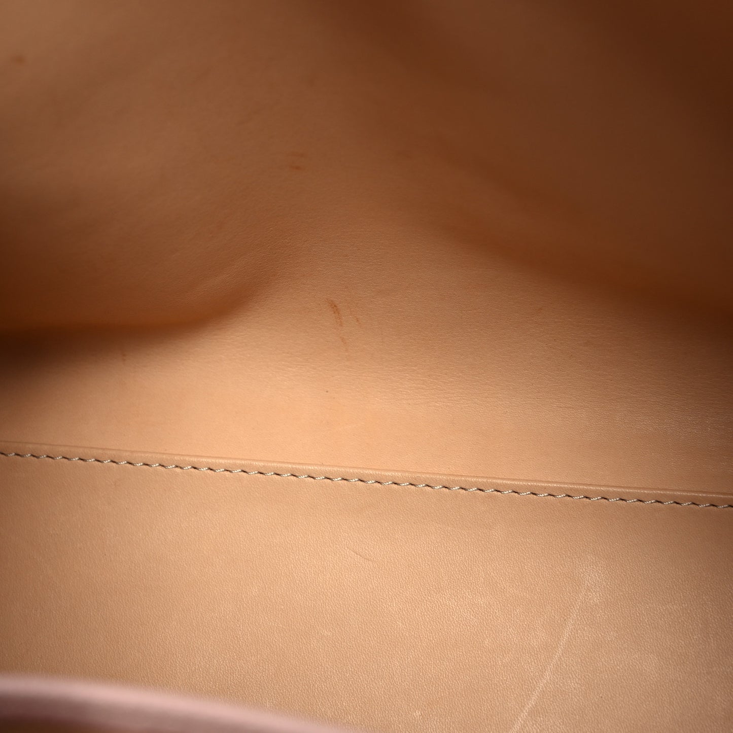 Grained Calfskin MM Brillant Satchel Nude