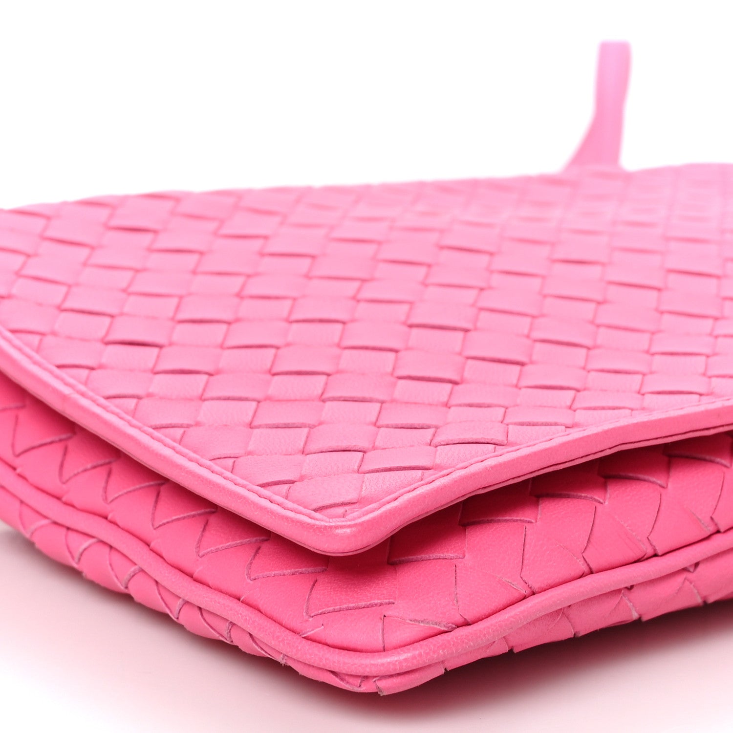 Bottega Veneta Nappa Intrecciato Flap Crossbody Rosa Shock 9 of 12