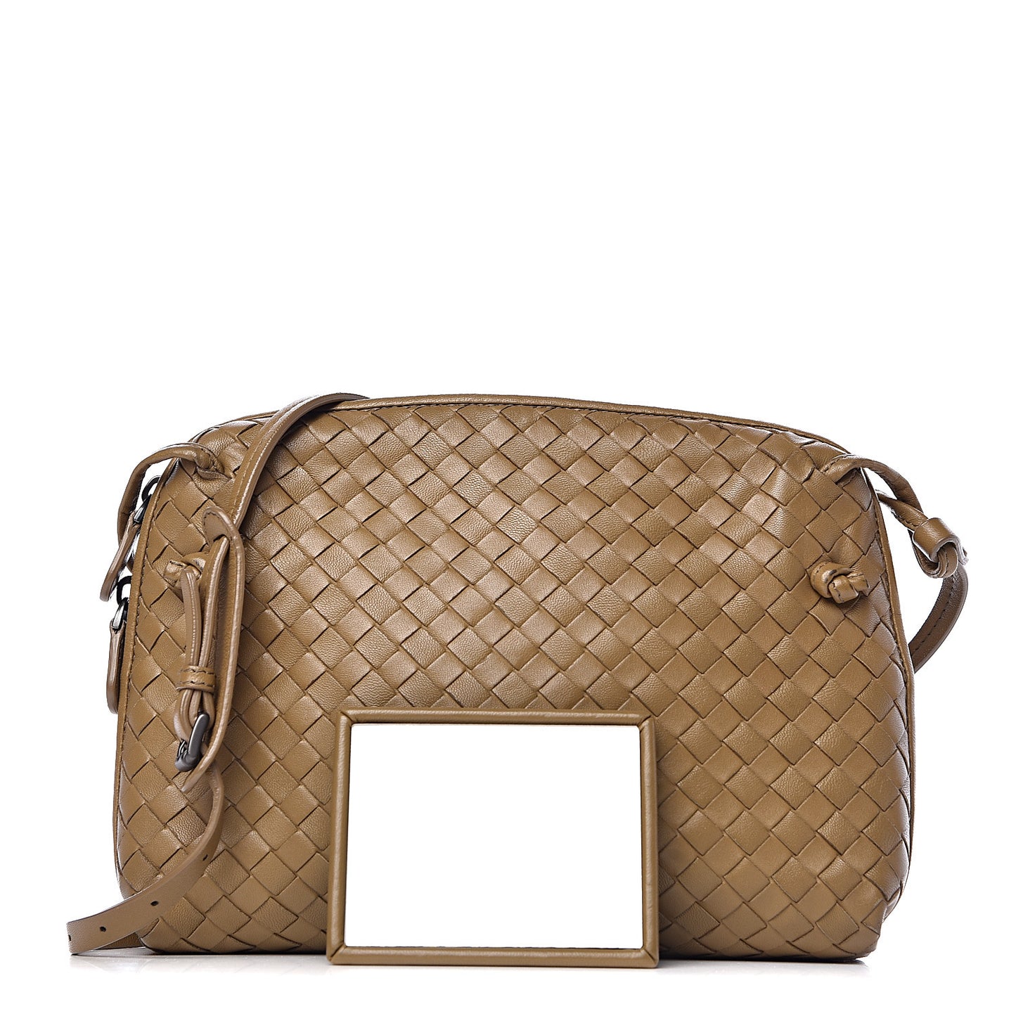 Nappa Intrecciato Nodini Crossbody Messenger Bronze