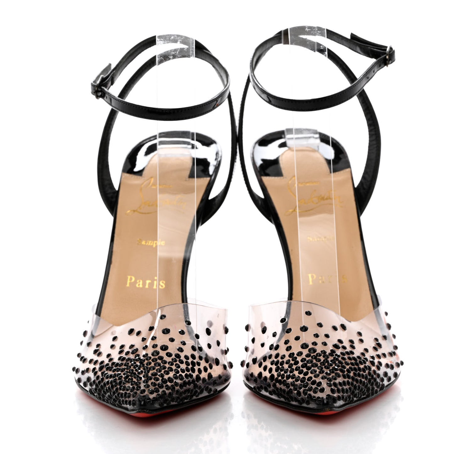 PVC Patent Psychic Spikaqueen 100 Pumps 38 black