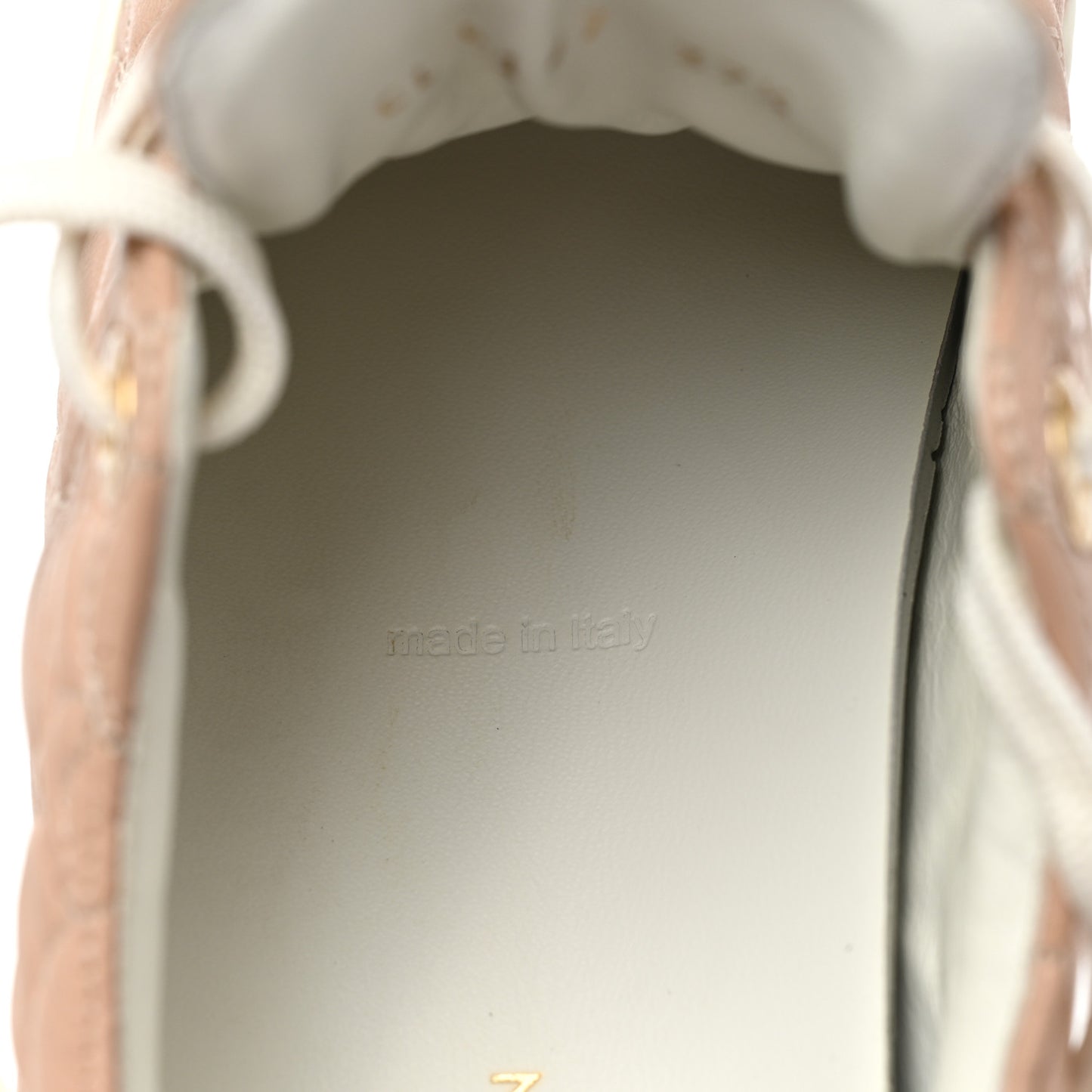 Calfskin Monogram Stellar Sneakers 37.5 Blush