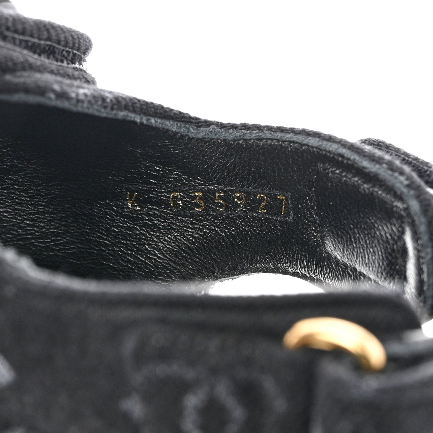 Denim Printed Dad Sandals 38 Black