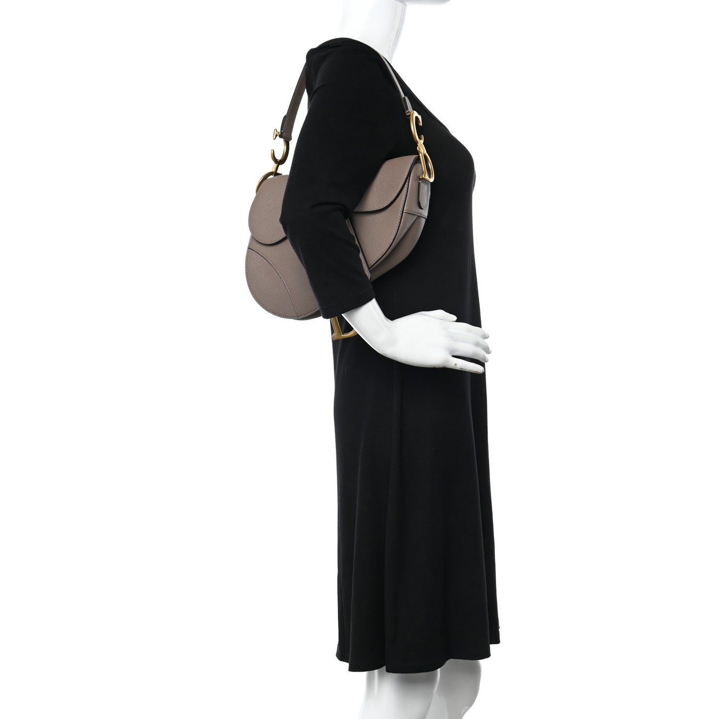 Grained Calfskin Saddle Bag Fard
