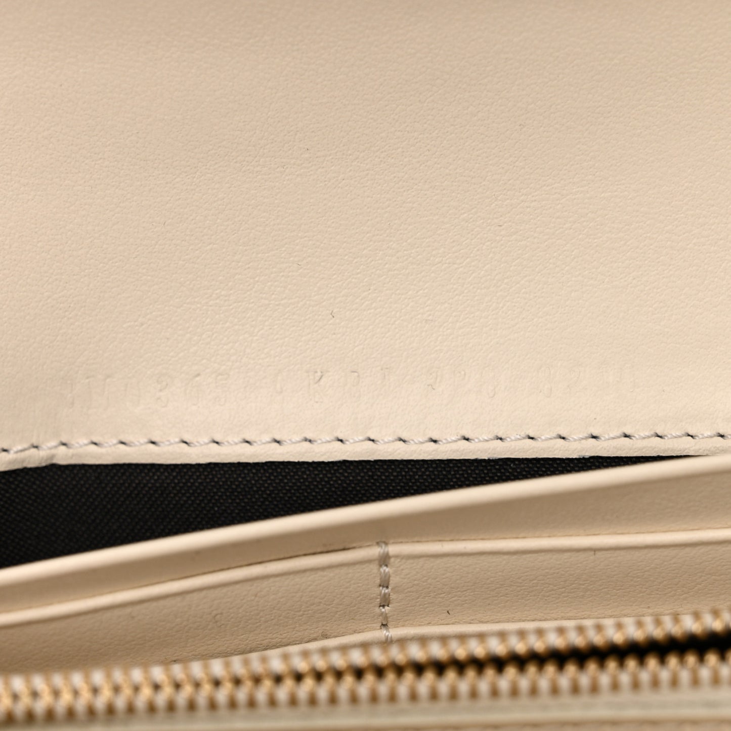 X VERSACE Glazed Fabric Fendace FF Baroque Continental Wallet On Chain Gold White Rosa