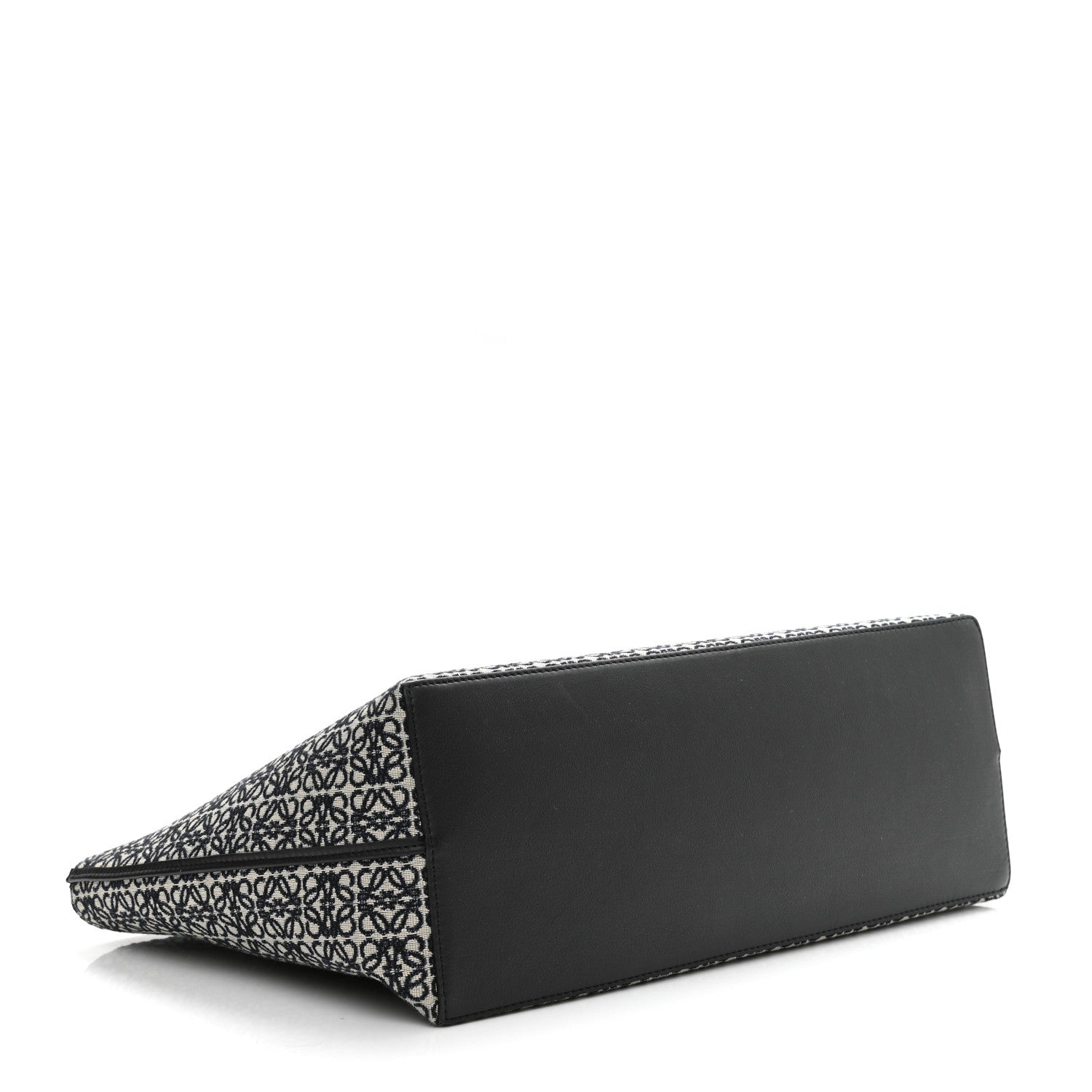 Loewe Jacquard Anagram Calfskin East West Tote Navy Black 4 of 8