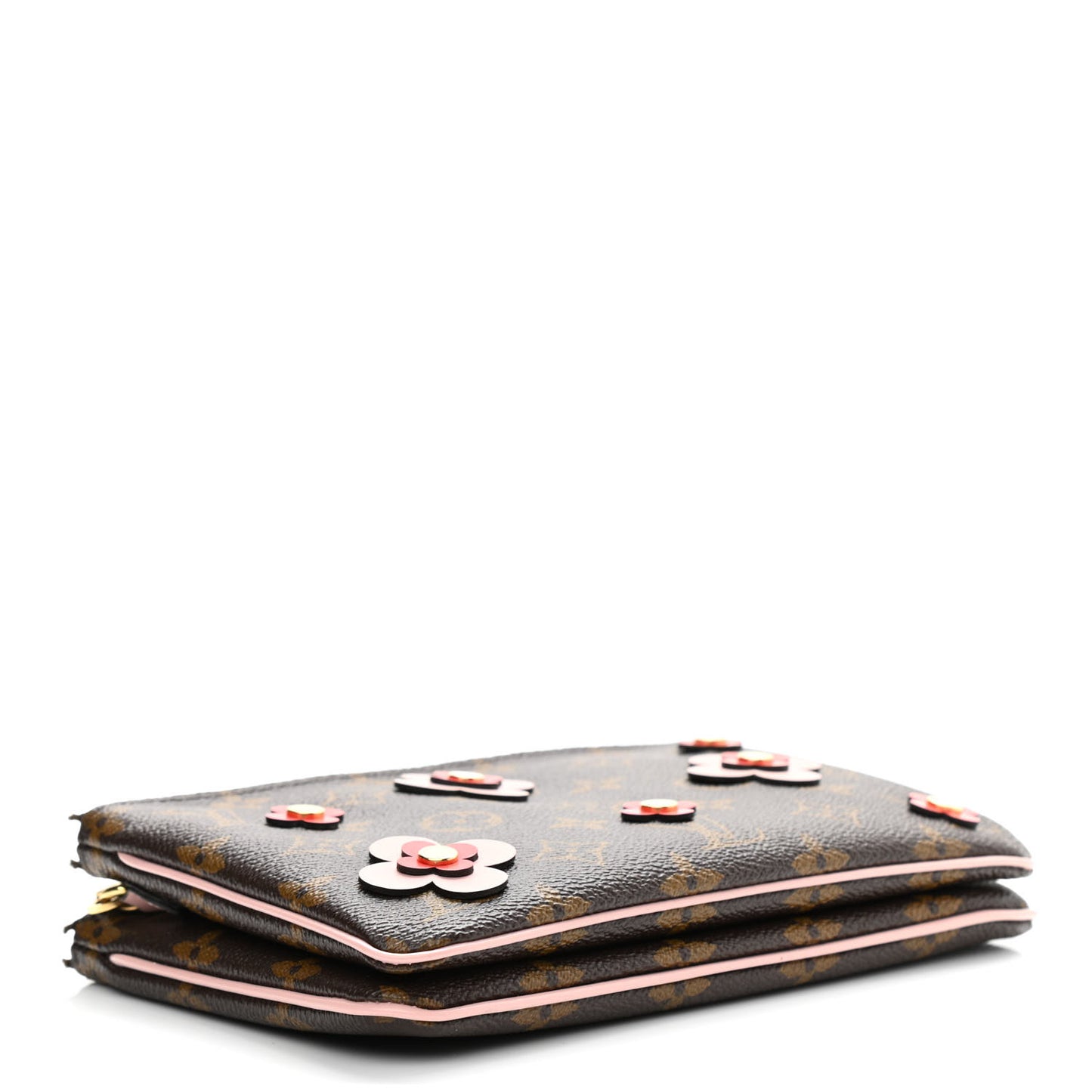 Monogram Blooming Flowers Double Zip Pochette