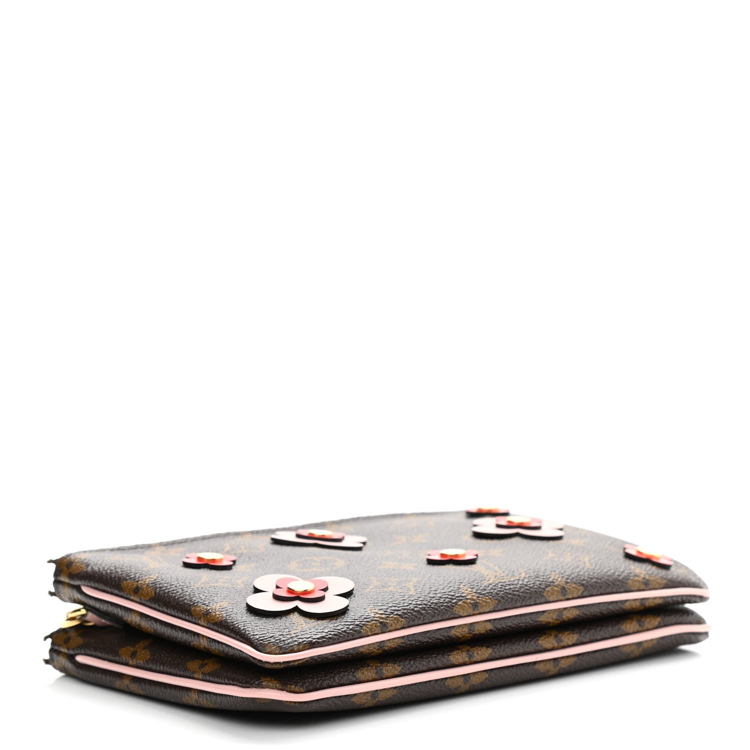 Louis Vuitton Monogram Blooming Flowers Double Zip Pochette 4 of 12