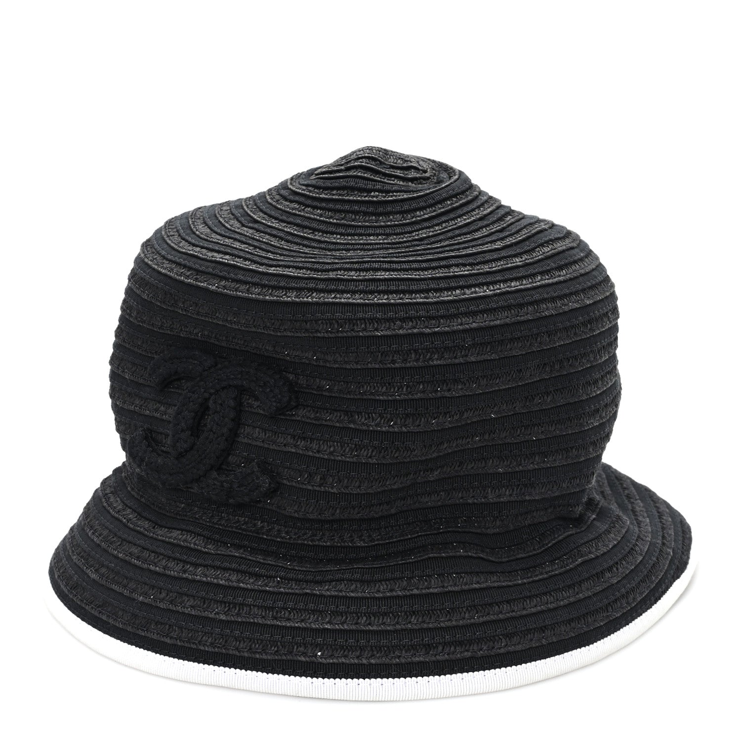 Chanel Cotton Viscose CC Bucket Hat M Black 1857307 – FASHIONPHILE