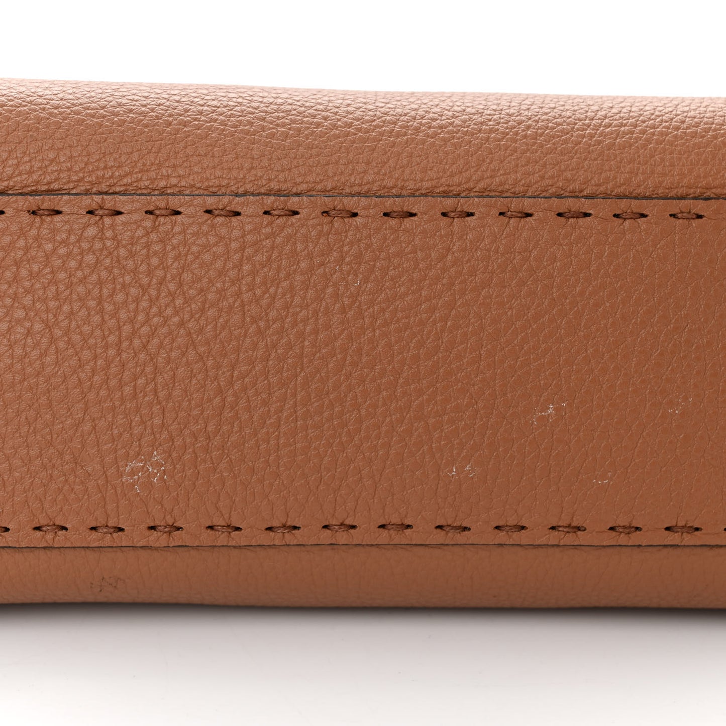 Cuoio Romano Selleria Bi-Color Mini Peekaboo Iconic Satchel Mou Milk