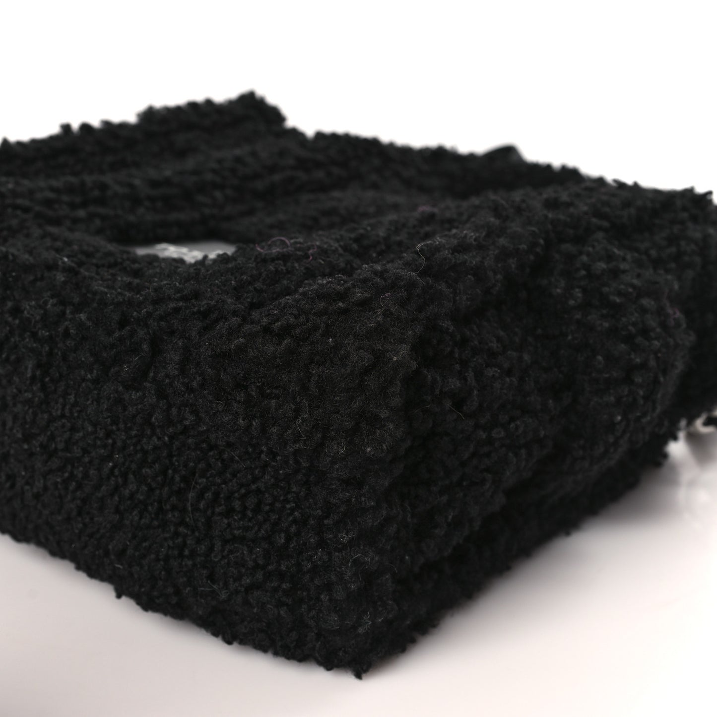 Polyester Cotton Mini The Teddy Traveler Tote Bag Black