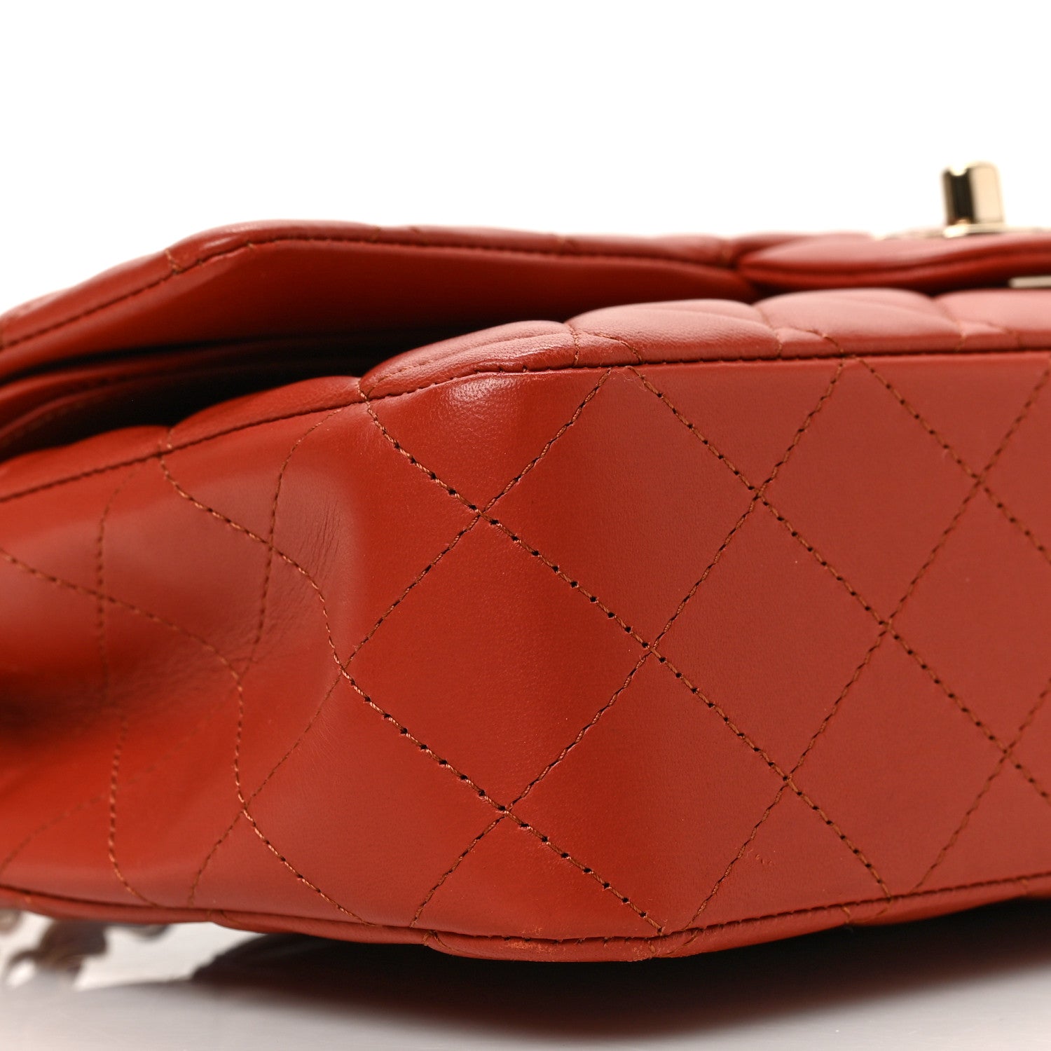 Chanel Lambskin Quilted Medium Double Flap Brown 8 of 9