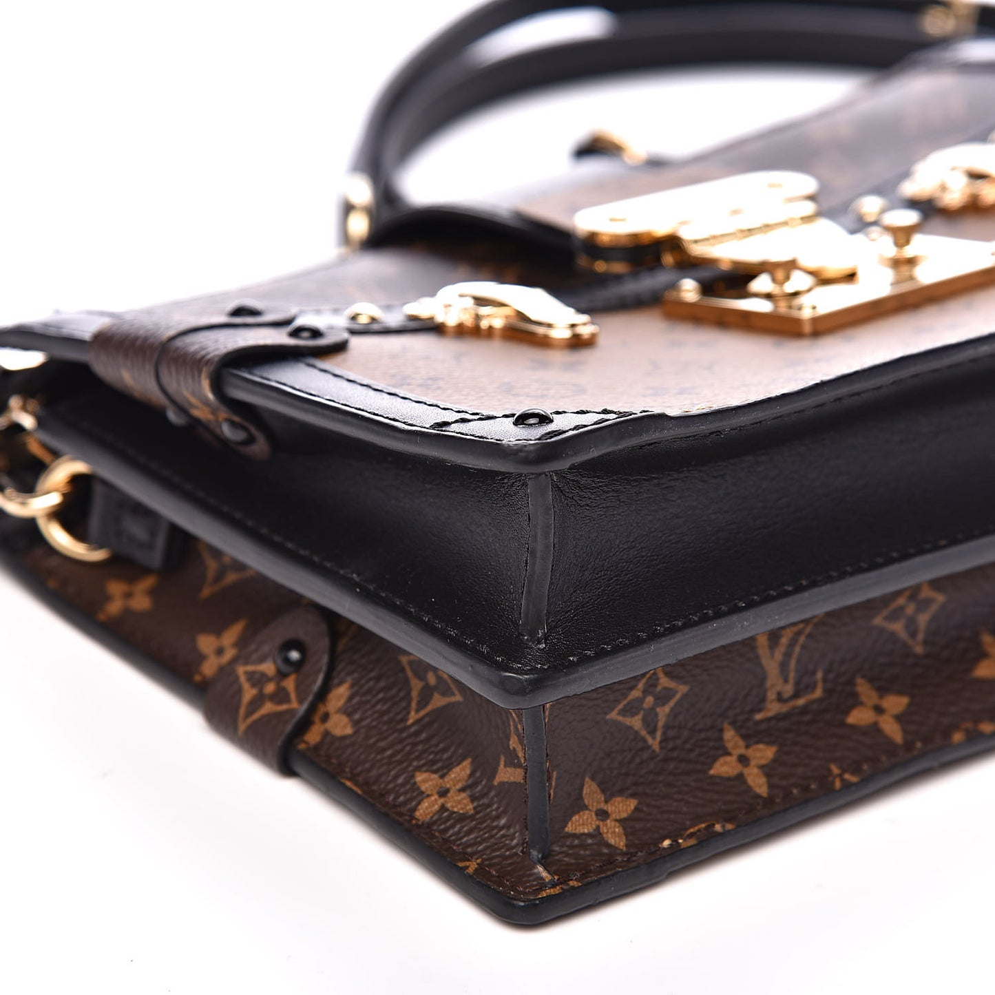 Reverse Monogram Trunk Clutch