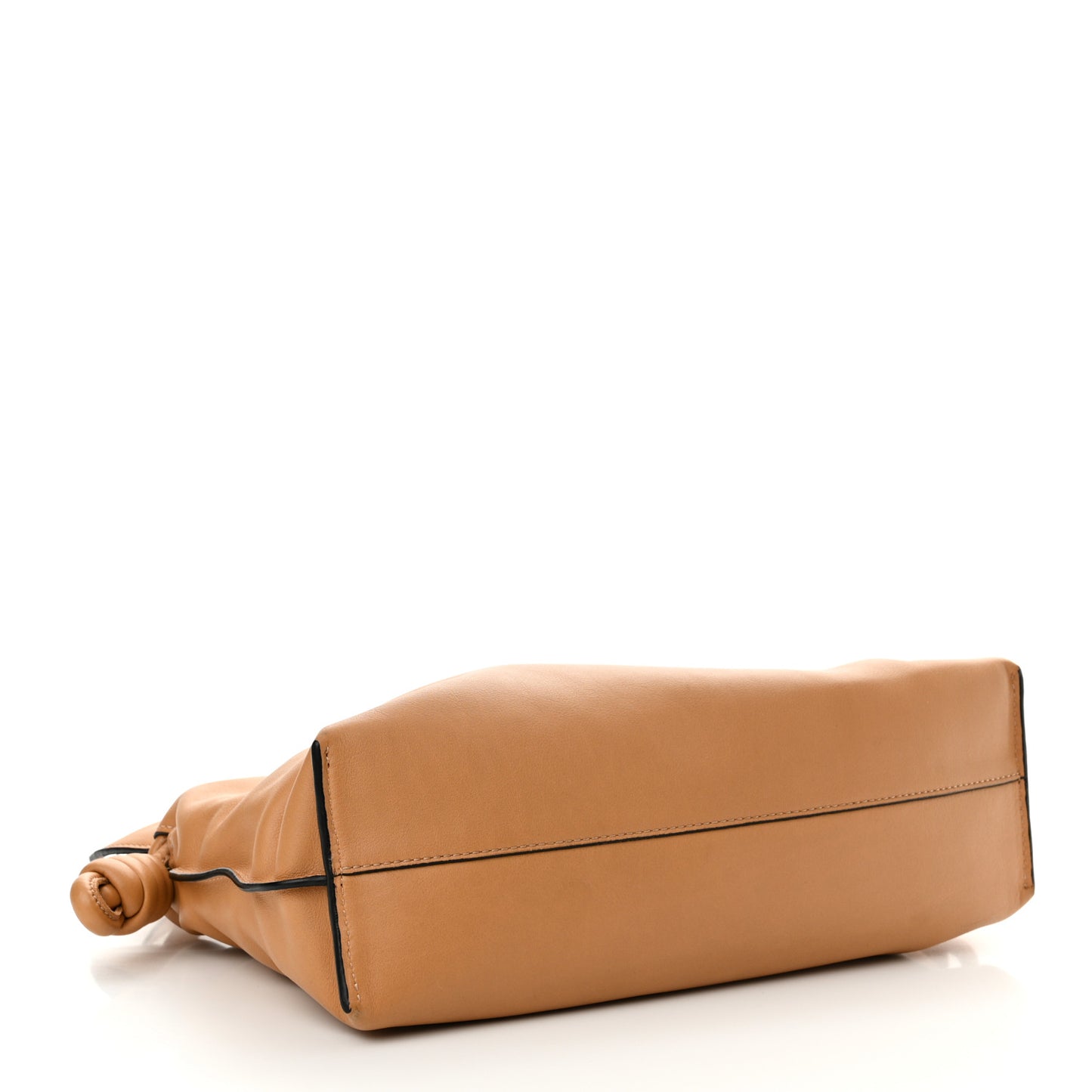 Nappa Flamenco Knot Clutch Warm Desert
