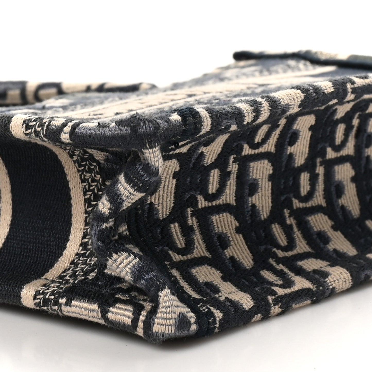 Oblique Mini Book Tote With Strap Blue Multicolor