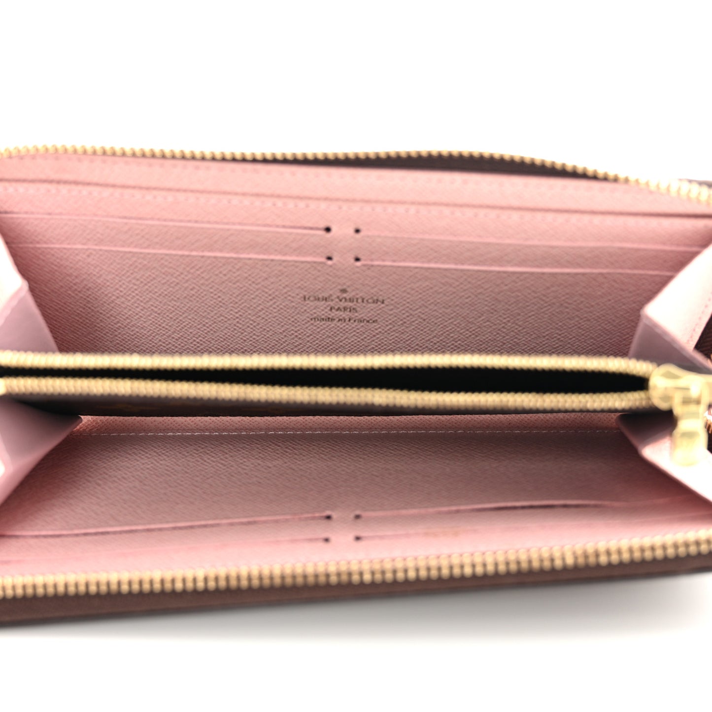 Monogram Clemence Wallet Rose Ballerine