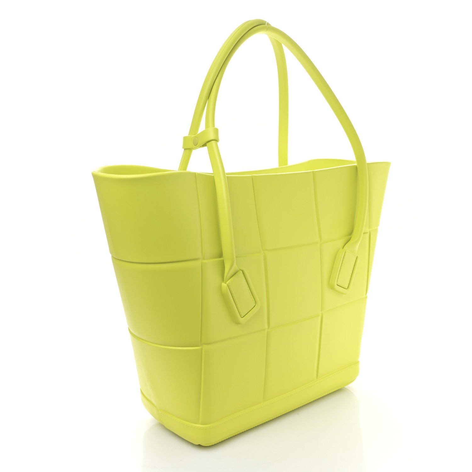 Bottega Veneta Rubber Maxi Intrecciato Medium Arco Kiwi Green 2 of 7