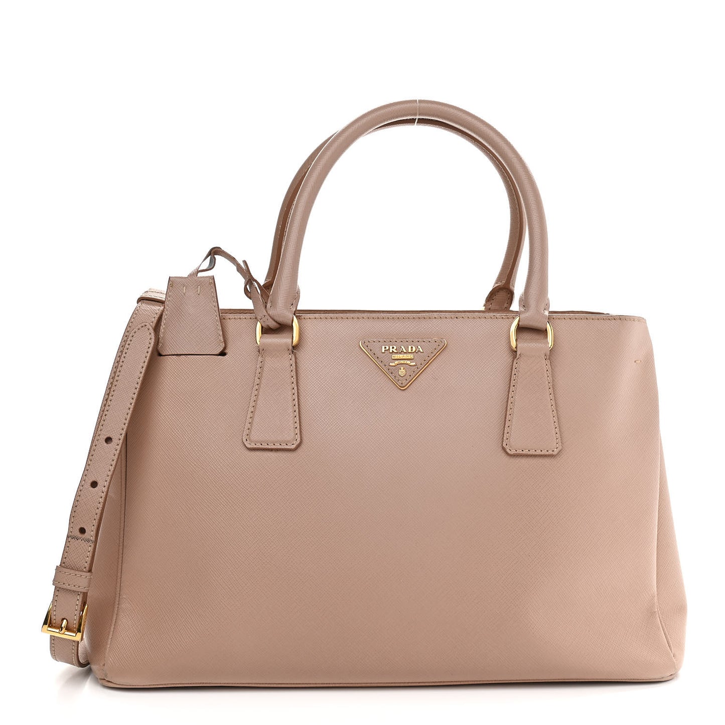 Saffiano Medium Galleria Double Zip Tote Cammeo