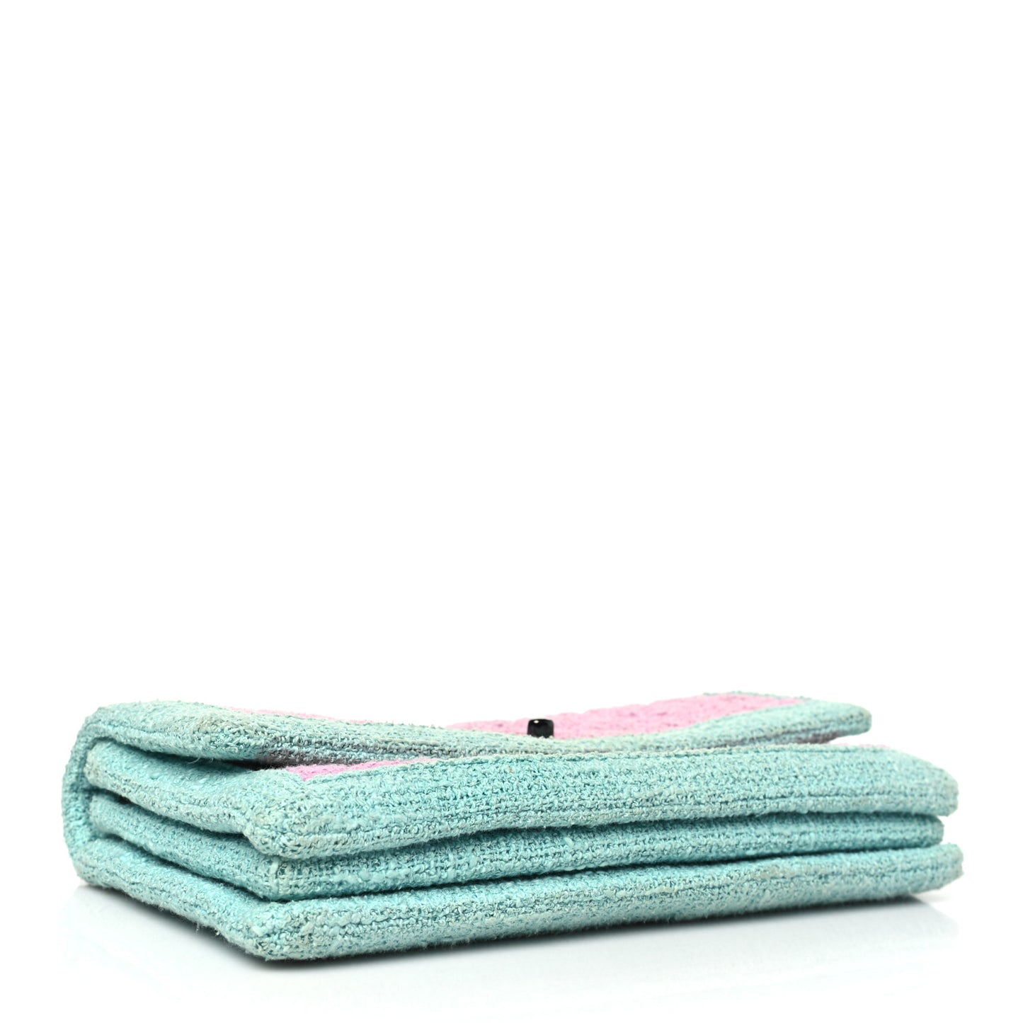 Tweed Quilted Flap Pink Blue