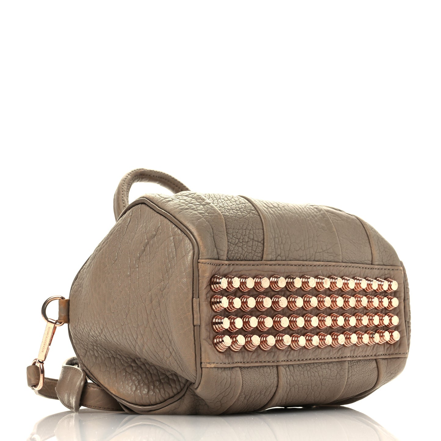 Pebbled Lambskin Rockie Latte Rose Gold Hardware