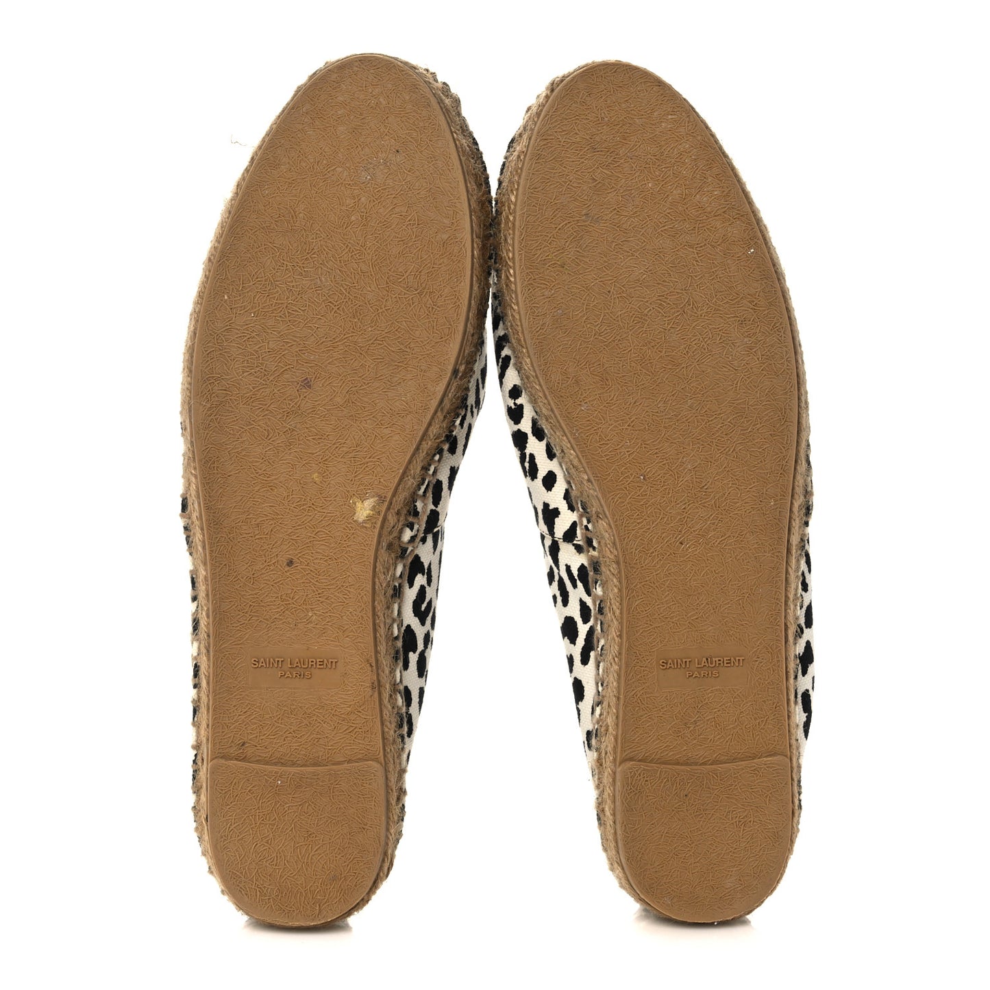 Canvas Leopard Print Espadrilles 41 Latte Black
