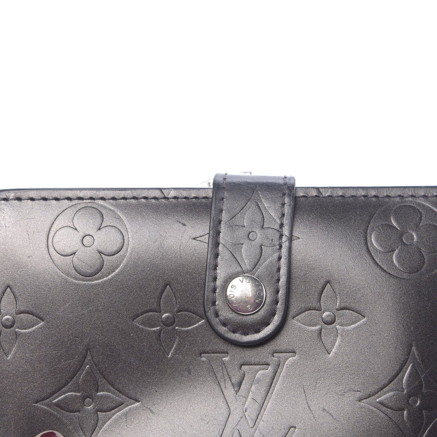 Mat Monogram French Purse Wallet Black