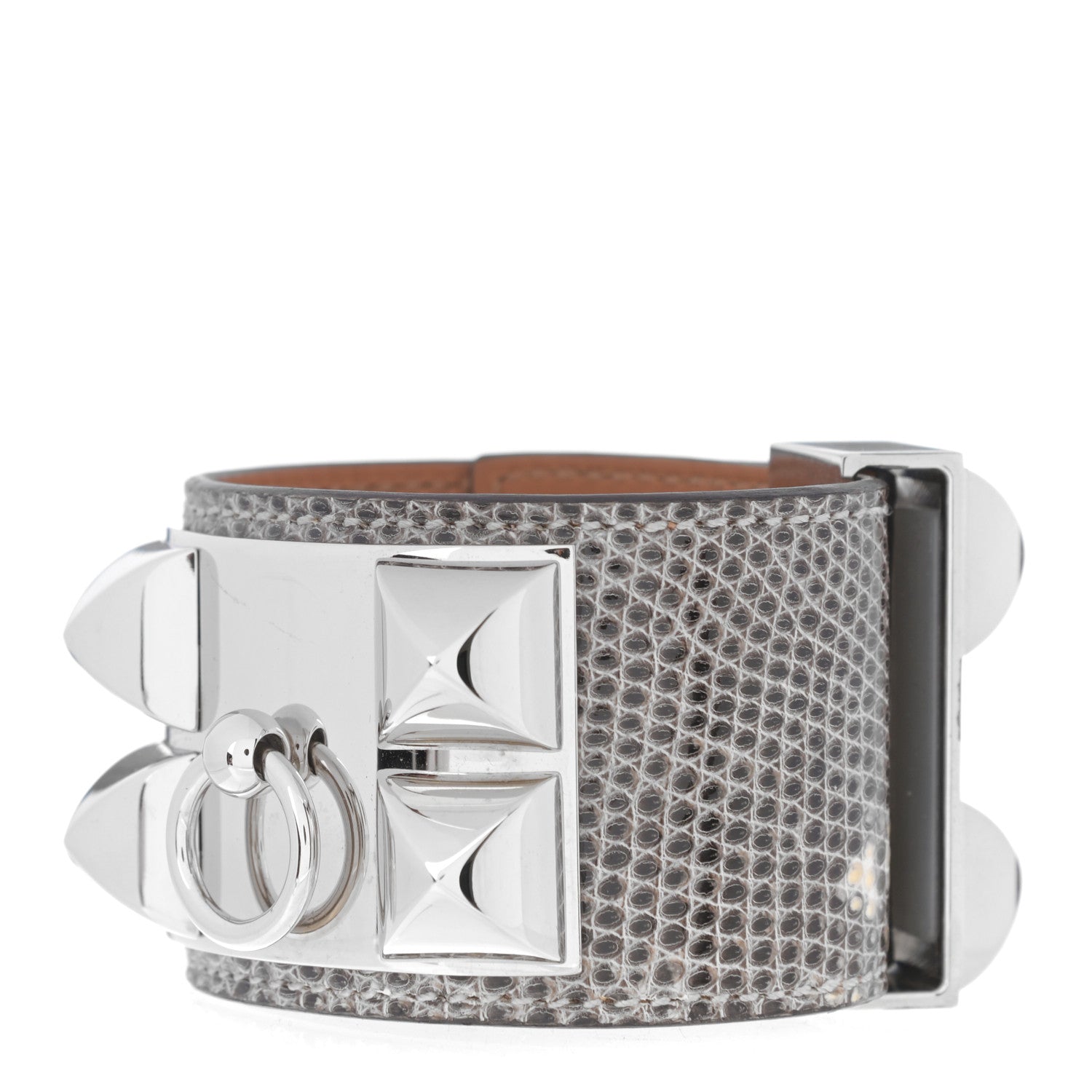 Hermes Lizard Collier De Chien CDC Bracelet T1 Ombre 2 of 12