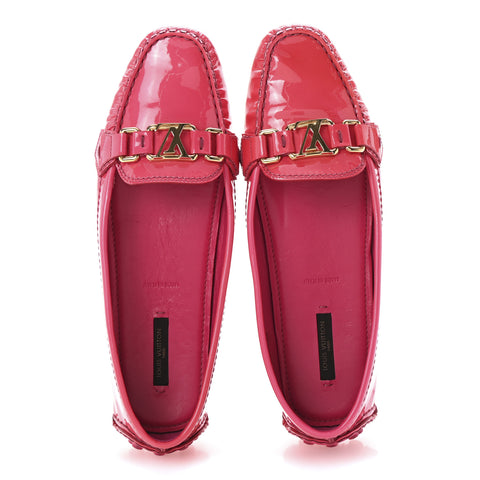 Patent Calfskin Oxford Loafers 39.5 Rose Indien