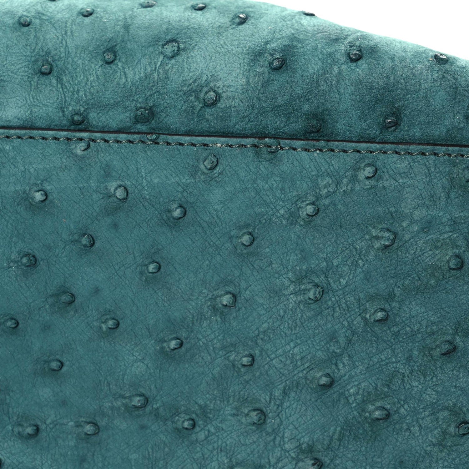 Fendi Ostrich Shiny Nappa Large Peekaboo X-Lite Green 9 of 16