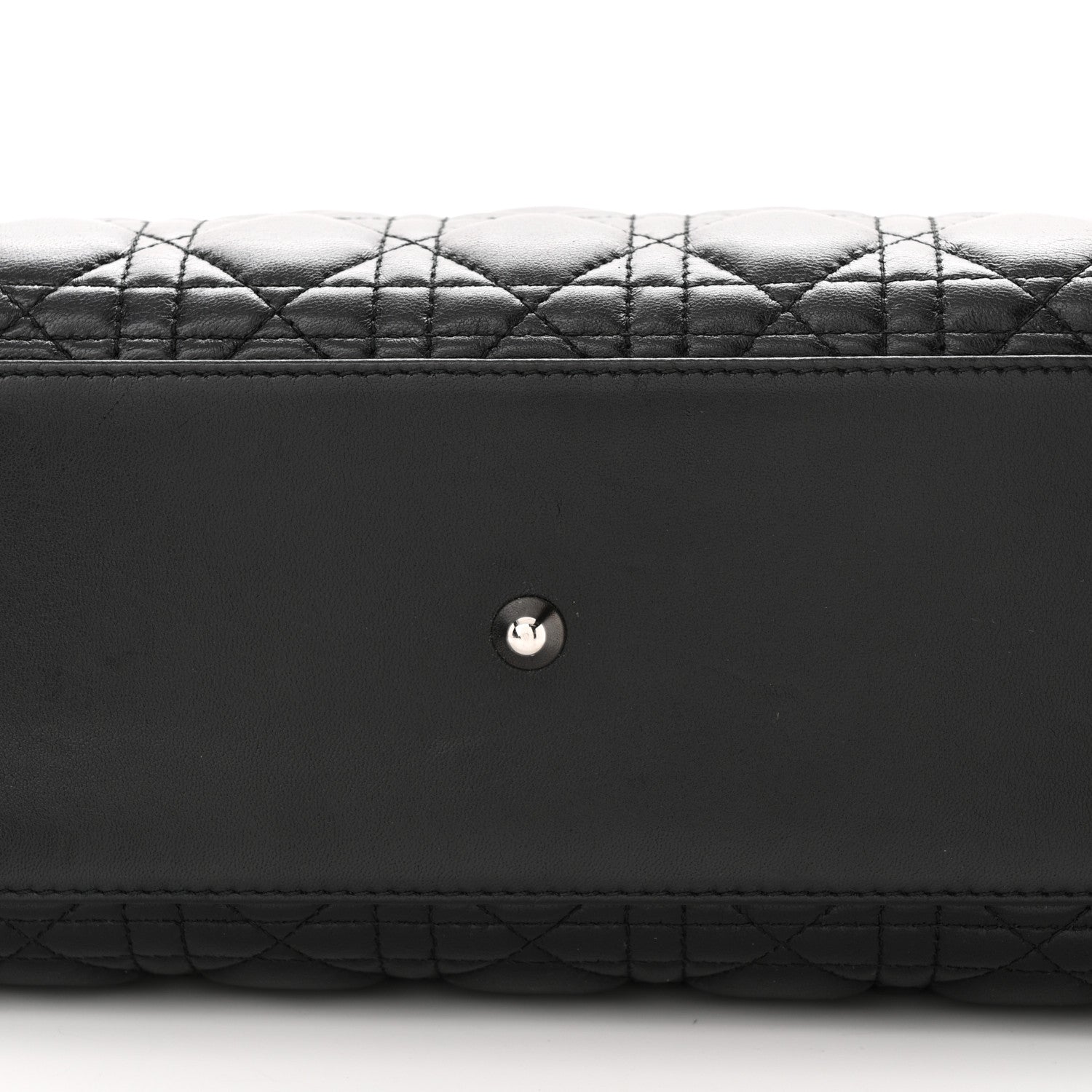 Christian Dior Lambskin Cannage Large Lady Dior Black 12 of 13