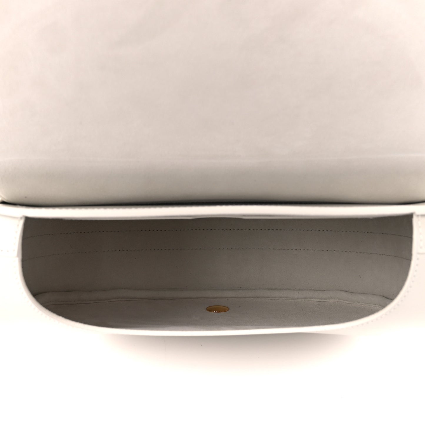 Box Calfskin Large Bobby Flap White