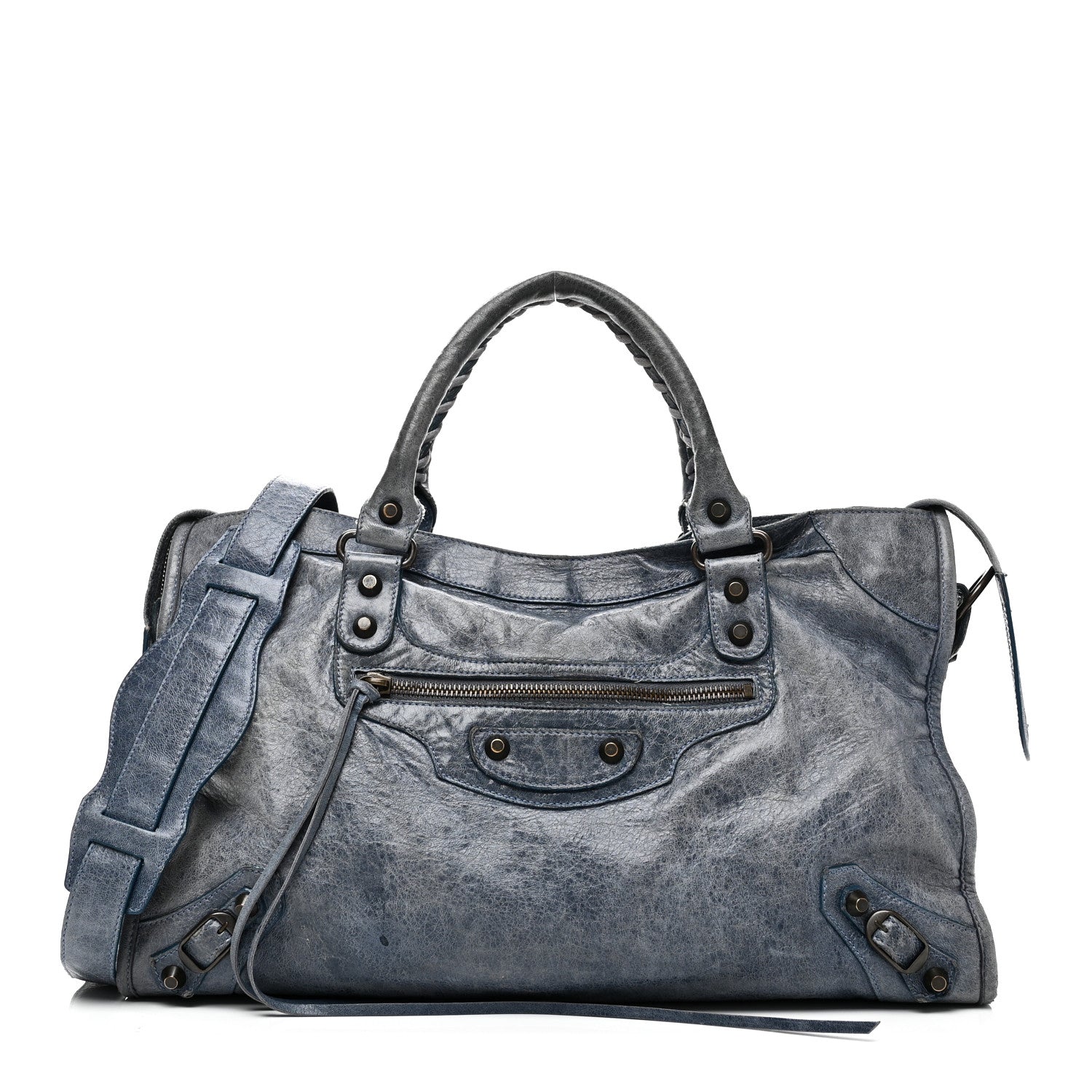 Balenciaga Agneau Classic Hardware City Bleu Glacier 1878368