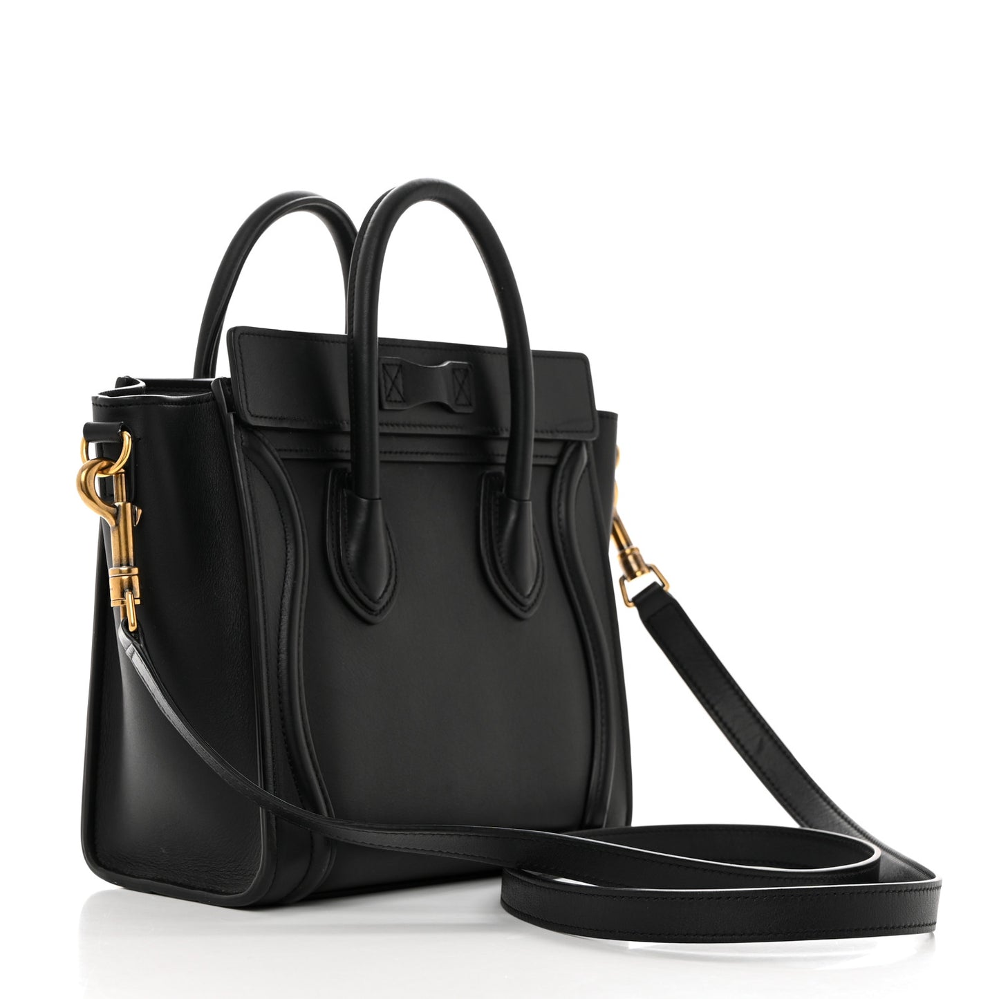 Smooth Calfskin Nano Luggage Black