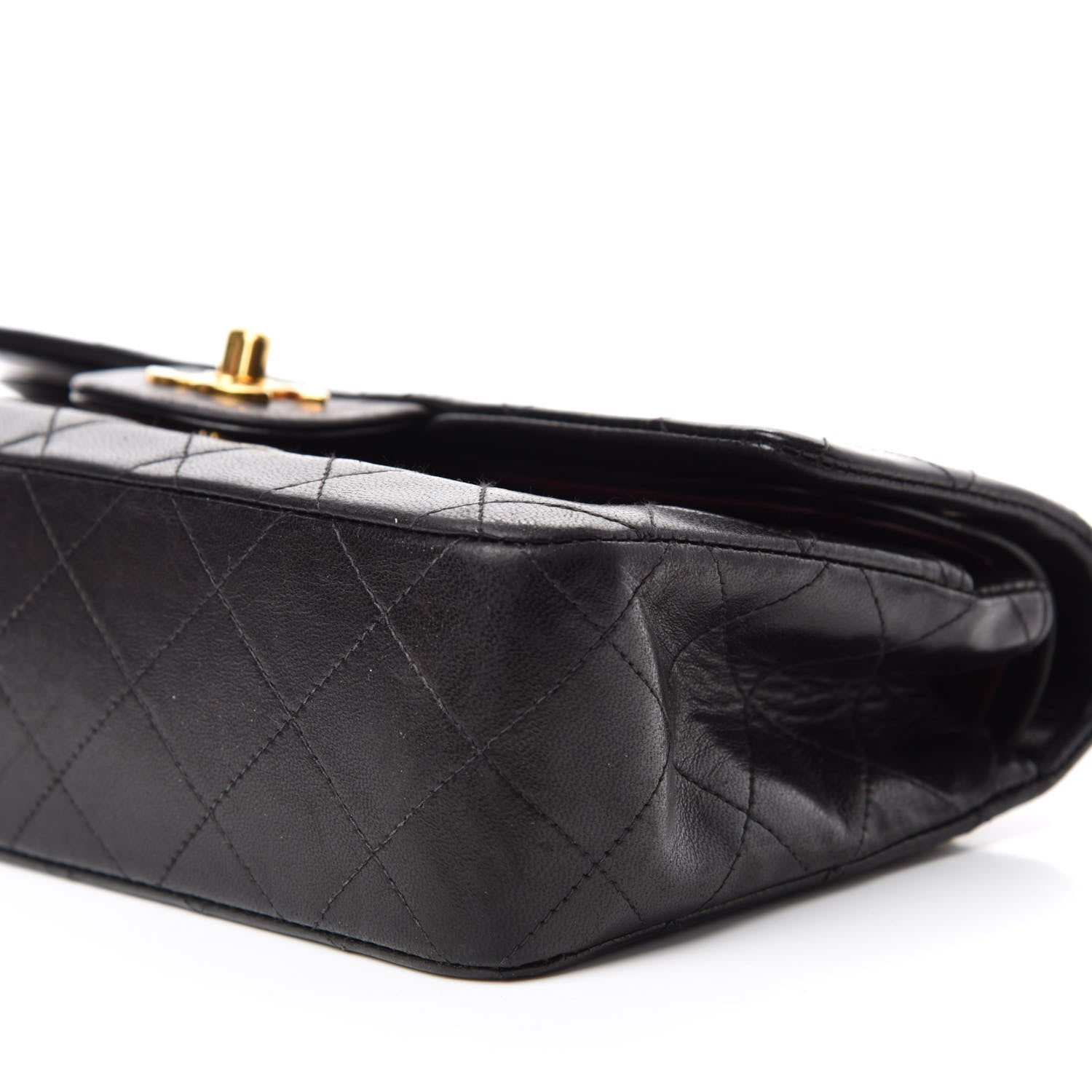 Chanel Lambskin Quilted Small Double Flap Black 7 of 14