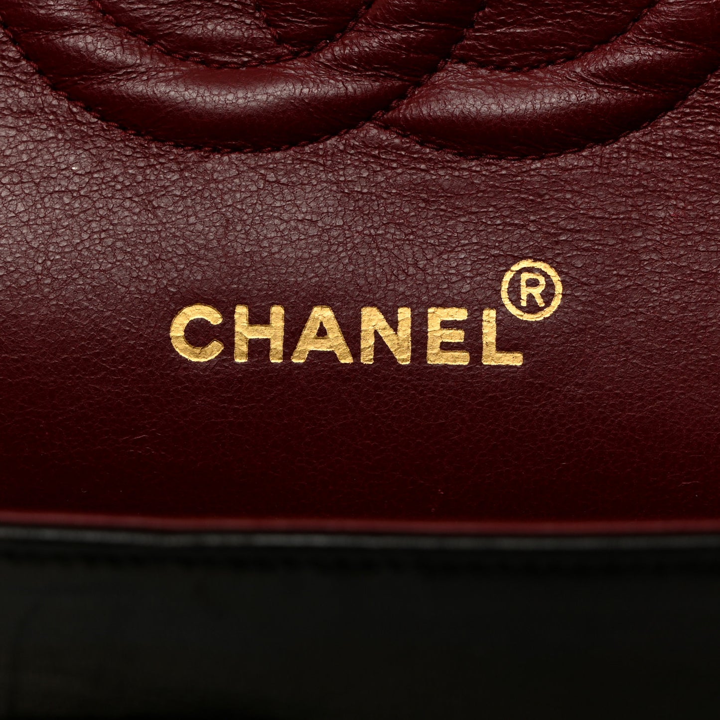 Lambskin Quilted Medium Double Flap Dark Brown