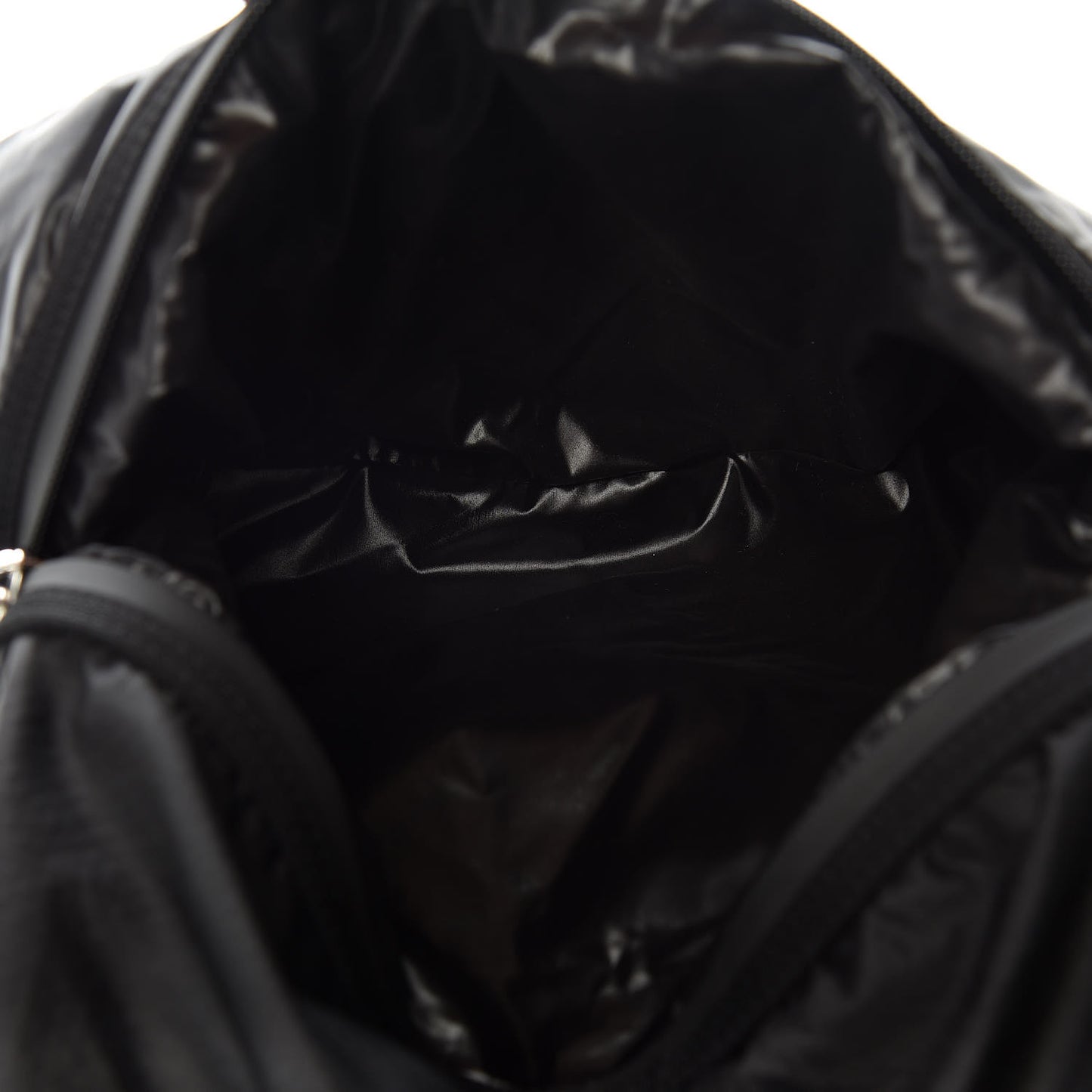 Nylon Drawstring Backpack Black
