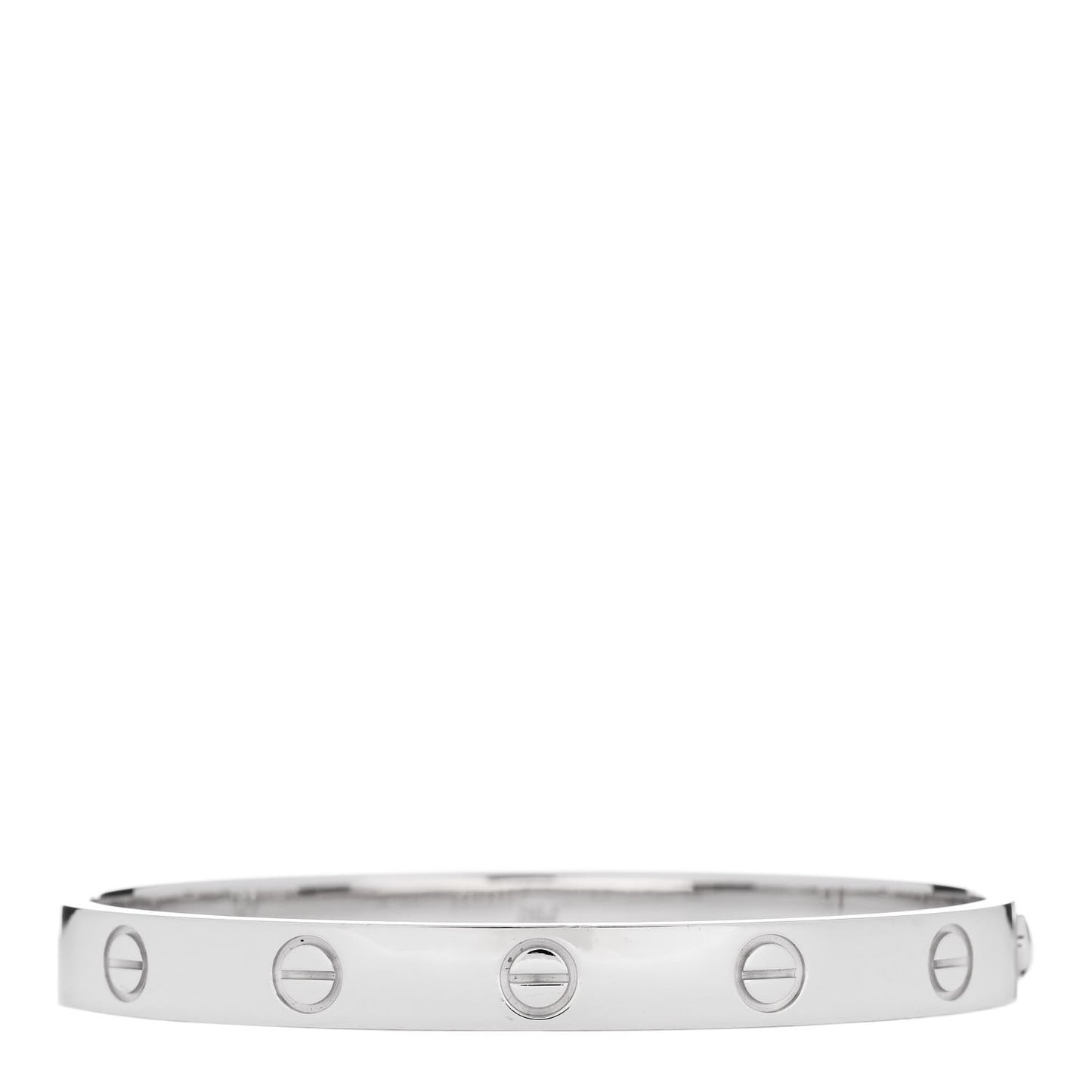 18K White Gold LOVE Bracelet 16