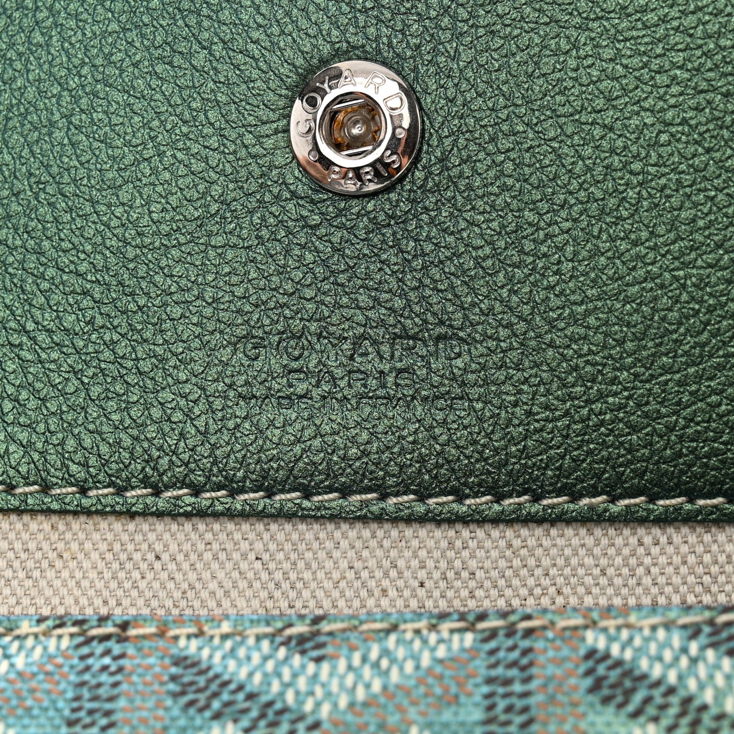 Iridescent Goyardine Saint Louis PM Pearly Green