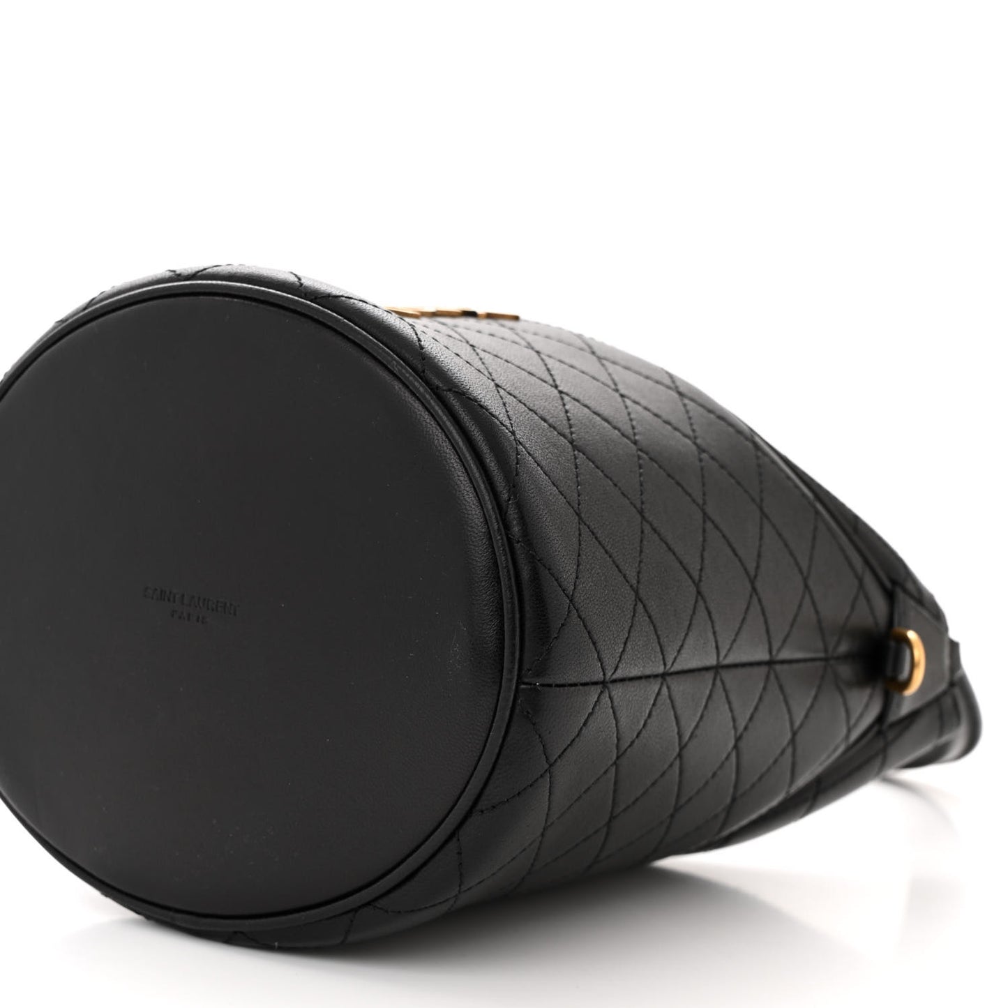 Lambskin Gabby Mini Bucket Bag Black