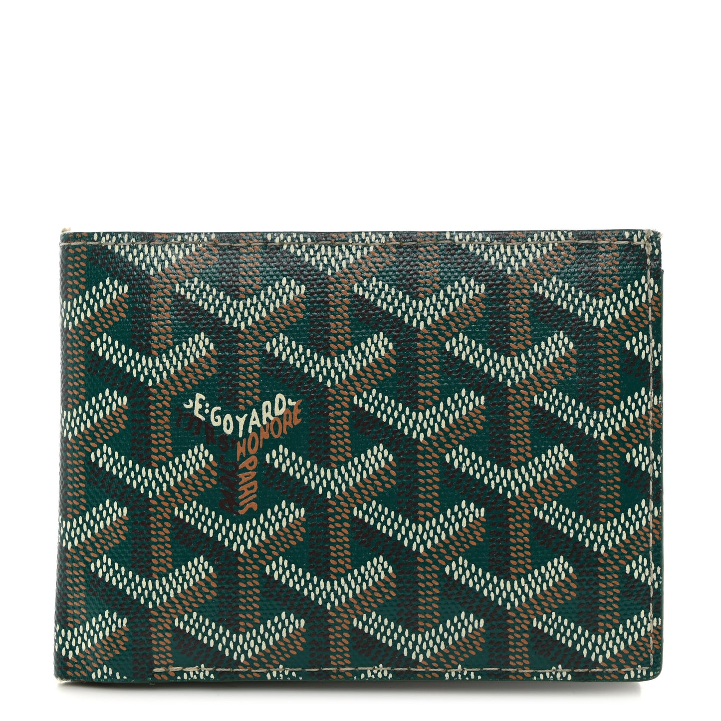 Goyardine Bi-Fold Victoire PM Wallet Green