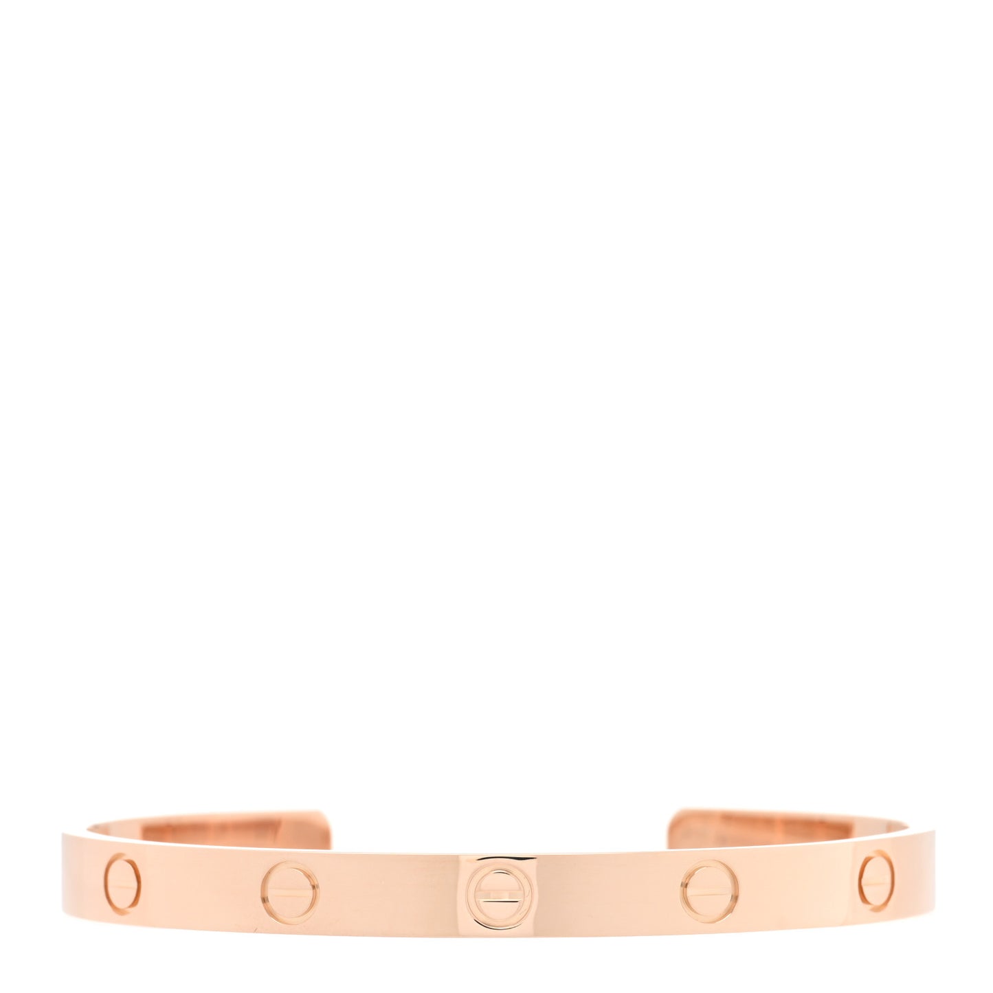 18K Pink Gold LOVE Cuff Bracelet 18