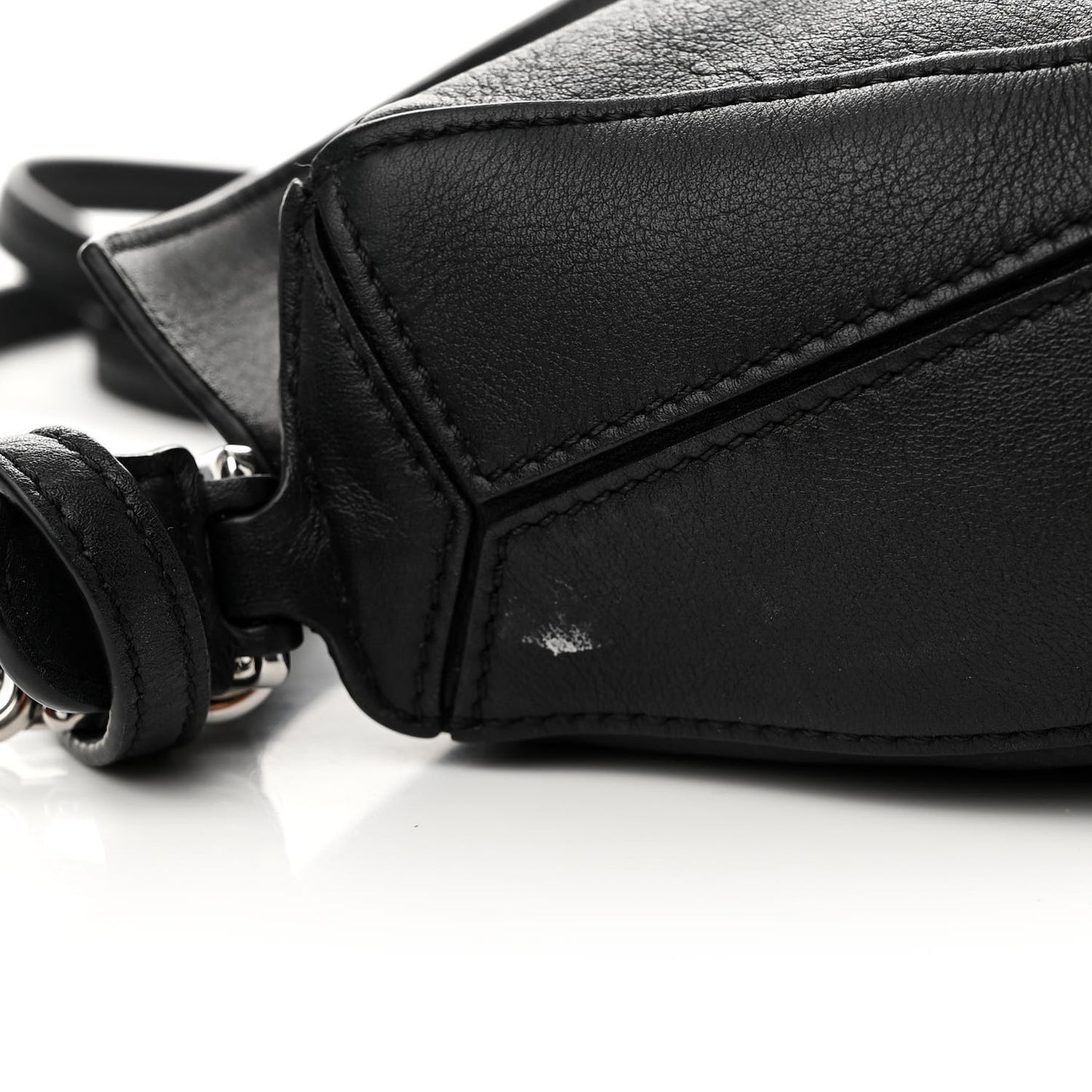 Calfskin Mini Puzzle Bag Black