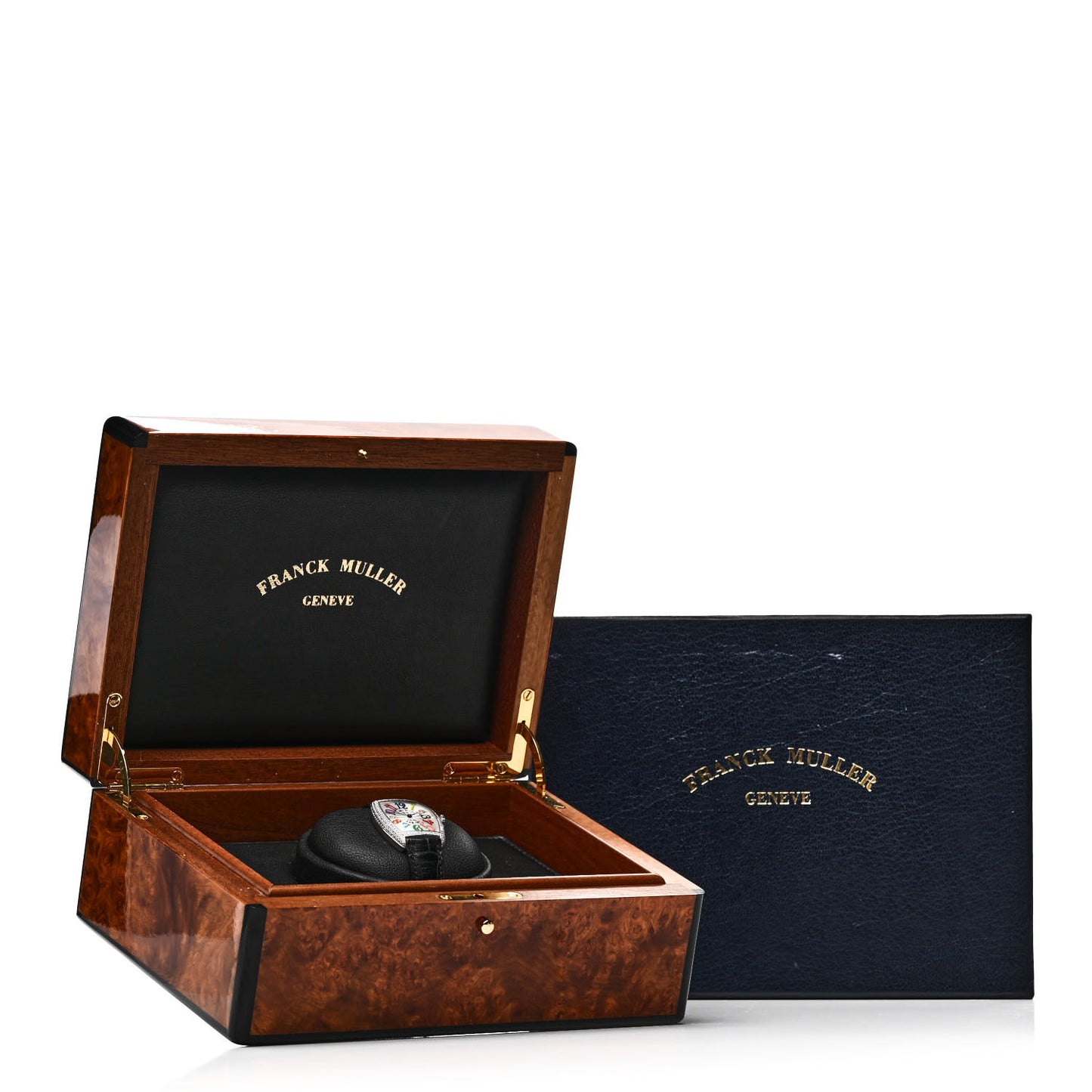 18K White Gold Alligator Diamond Pave Bezel 29mm Cintree Curvex Color Dreams Quartz Watch 7502QZD