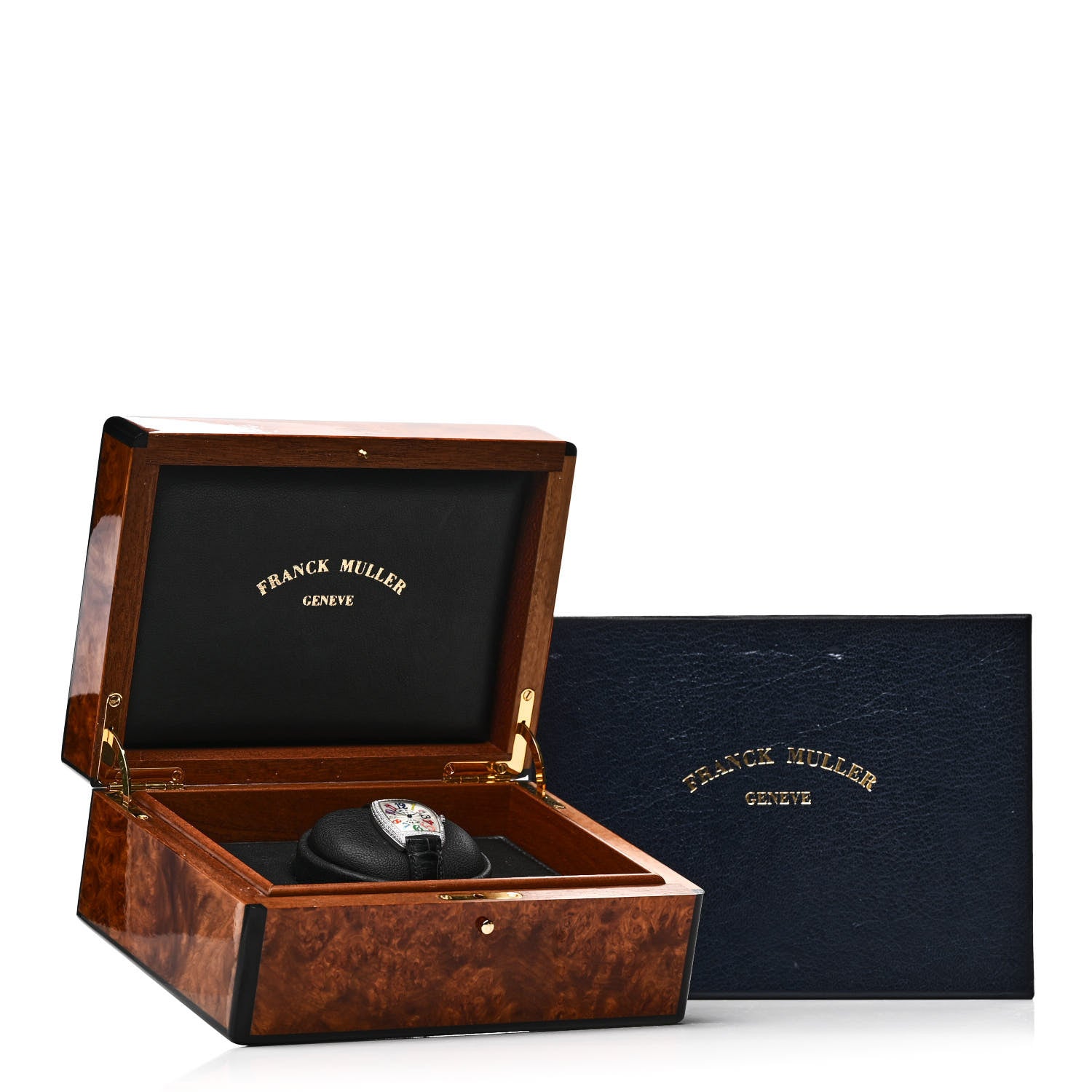 Franck Muller 18K White Gold Alligator Diamond Pave Bezel 29mm Cintree Curvex Color Dreams Quartz Watch 7502QZD 5 of 5