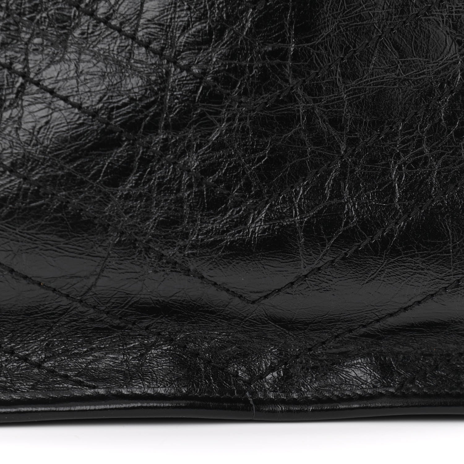 Saint Laurent Crinkled Calfskin Matelasse Monogram Medium Niki Chain Satchel Black 11 of 12