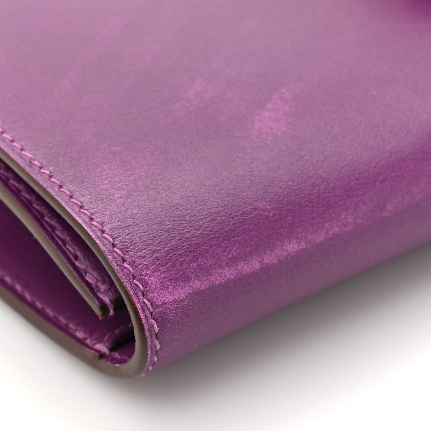 Tadelakt Medor 23 Clutch Violet