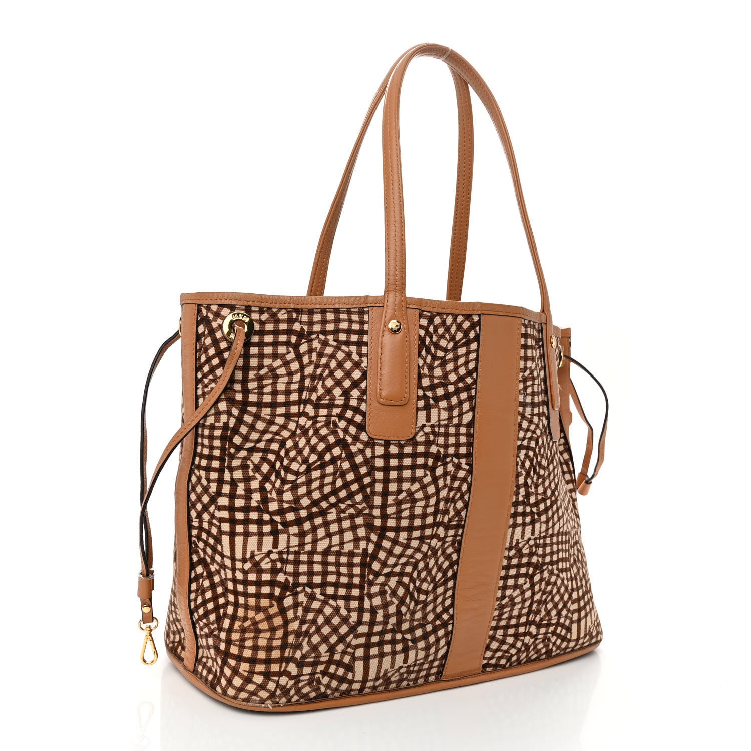 MCM Visetos Medium Liz Reversible Shopper Tote Cognac 7 of 16