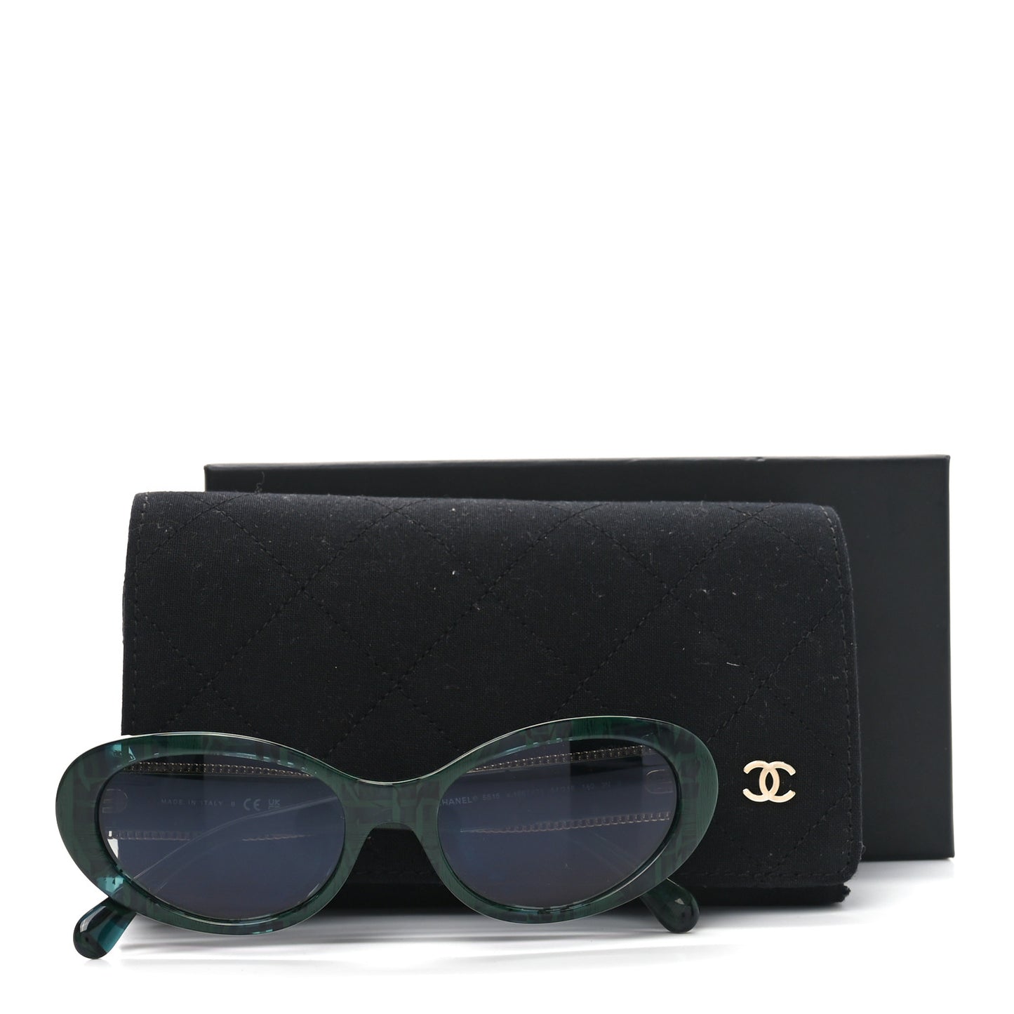 Acetate Oval Sunglasses 5515 Green