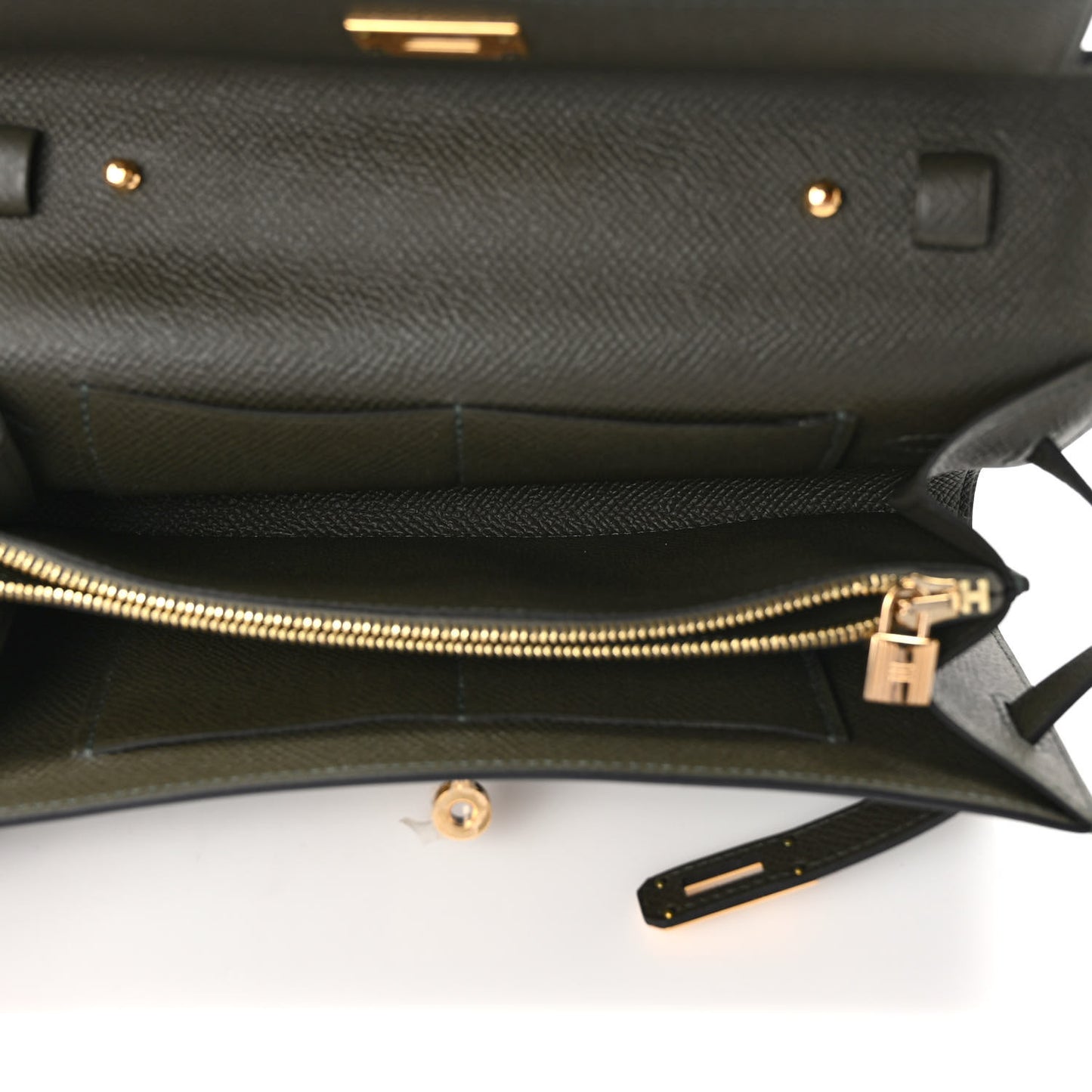 Epsom Kelly Wallet To Go Vert De Gris